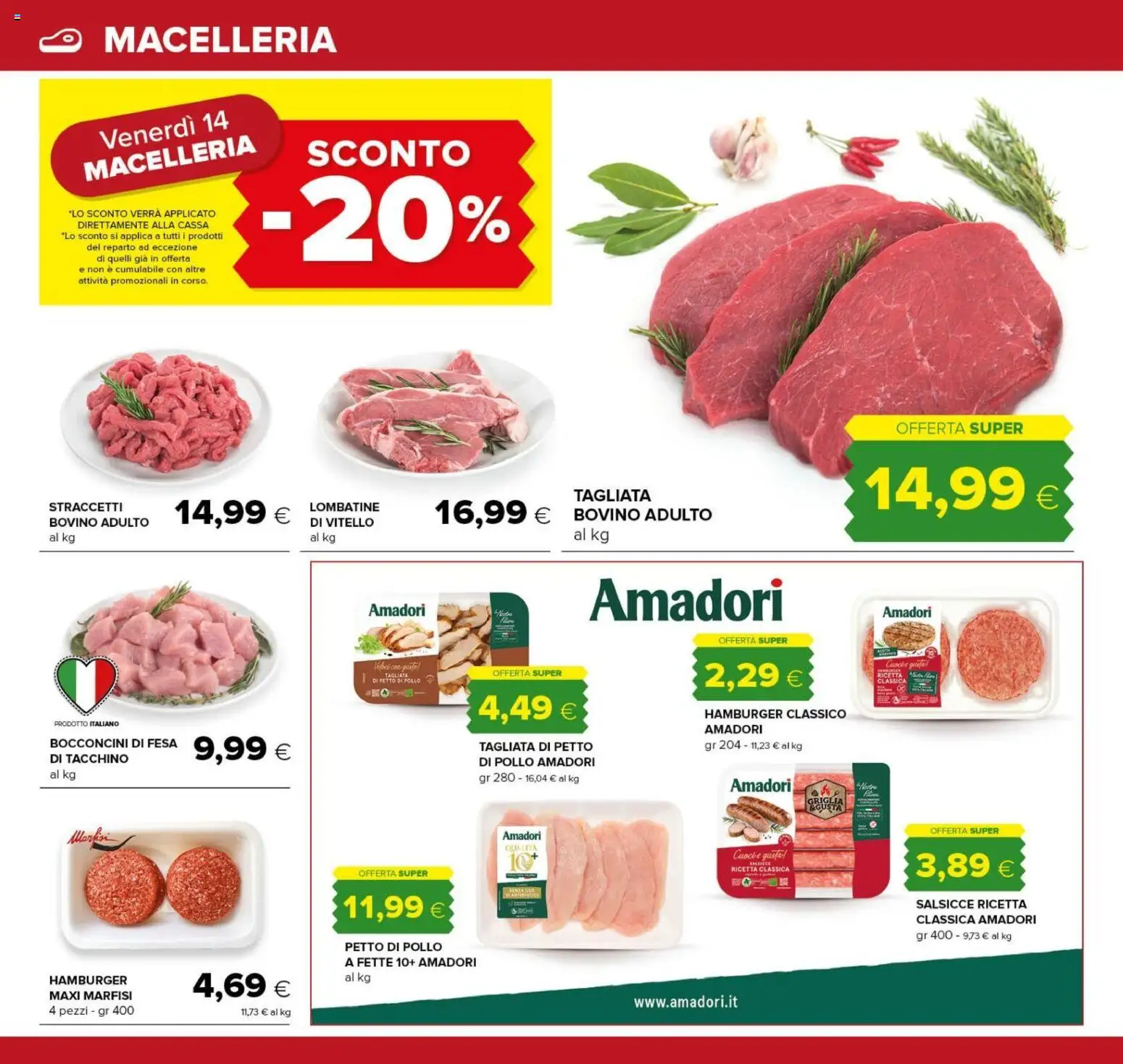 Volantino Oasi del 09/08/2026 | Pagina: 12 | Prodotti: Petto di Pollo, Tacchino, Hamburger, Salsicce