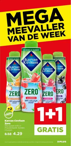 Karvan Cevitam Zero Aardbei, 0% suiker, 0% calorieën, 100% natuurlijke smaak - Voorbeeld van een folder van Plus, geldig van 30-09-2026 | Pagina: 26