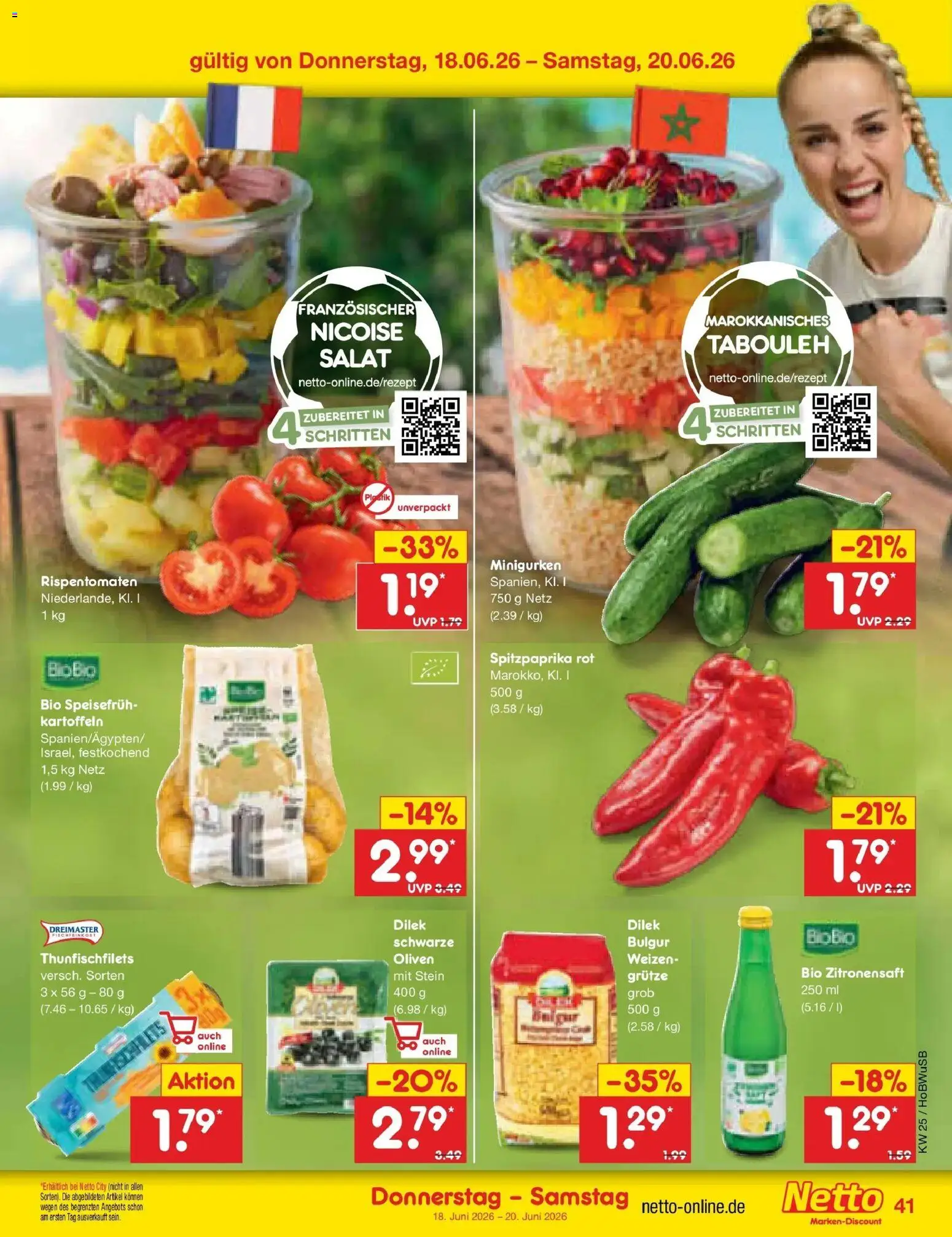 Netto Marken-Discount Prospekt Stemwede-Dielingen – gültig ab 14.06.2026 | Seite: 51 | Produkte: Kartoffeln, Salat