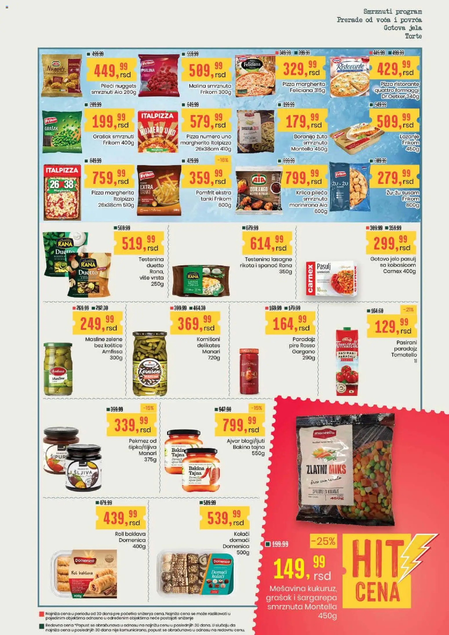 Aroma Market katalog - važi od 23.07.2026 | Strana: 13 | Proizvode: Spanać, Boranija, Grašak, Kornišoni