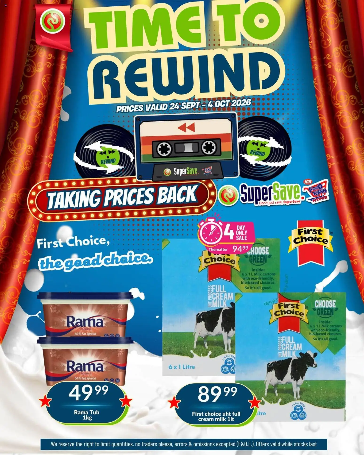 New Super Save catalogue – valid from 24/09/2026 | Page: 38 | Products: Spread, Milk, Cream, Fat spread