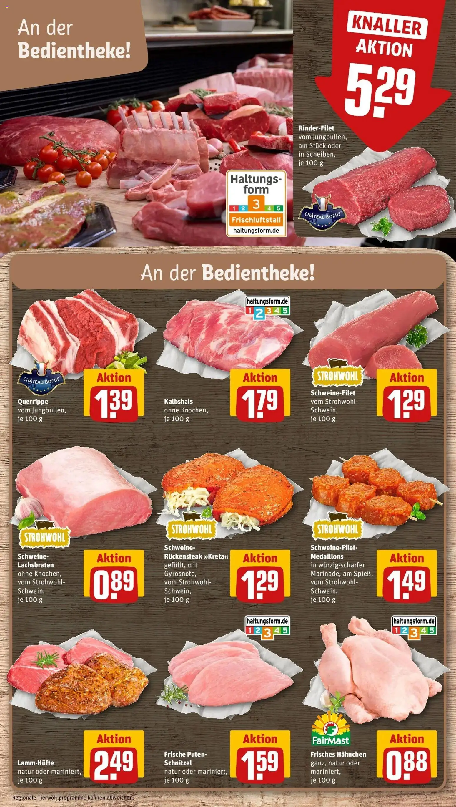 REWE Prospekt ab 14.09.2026 zum Blättern » Angebote | Seite: 6 | Produkte: Hahnchen, Rinderfilet, Schnitzel, Schweinefilet