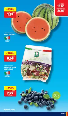Anteprima del volantino MIRTILLI 300 G, Blueberries 300 G valido a partire dal 18.05.2026 | Pagina: 9