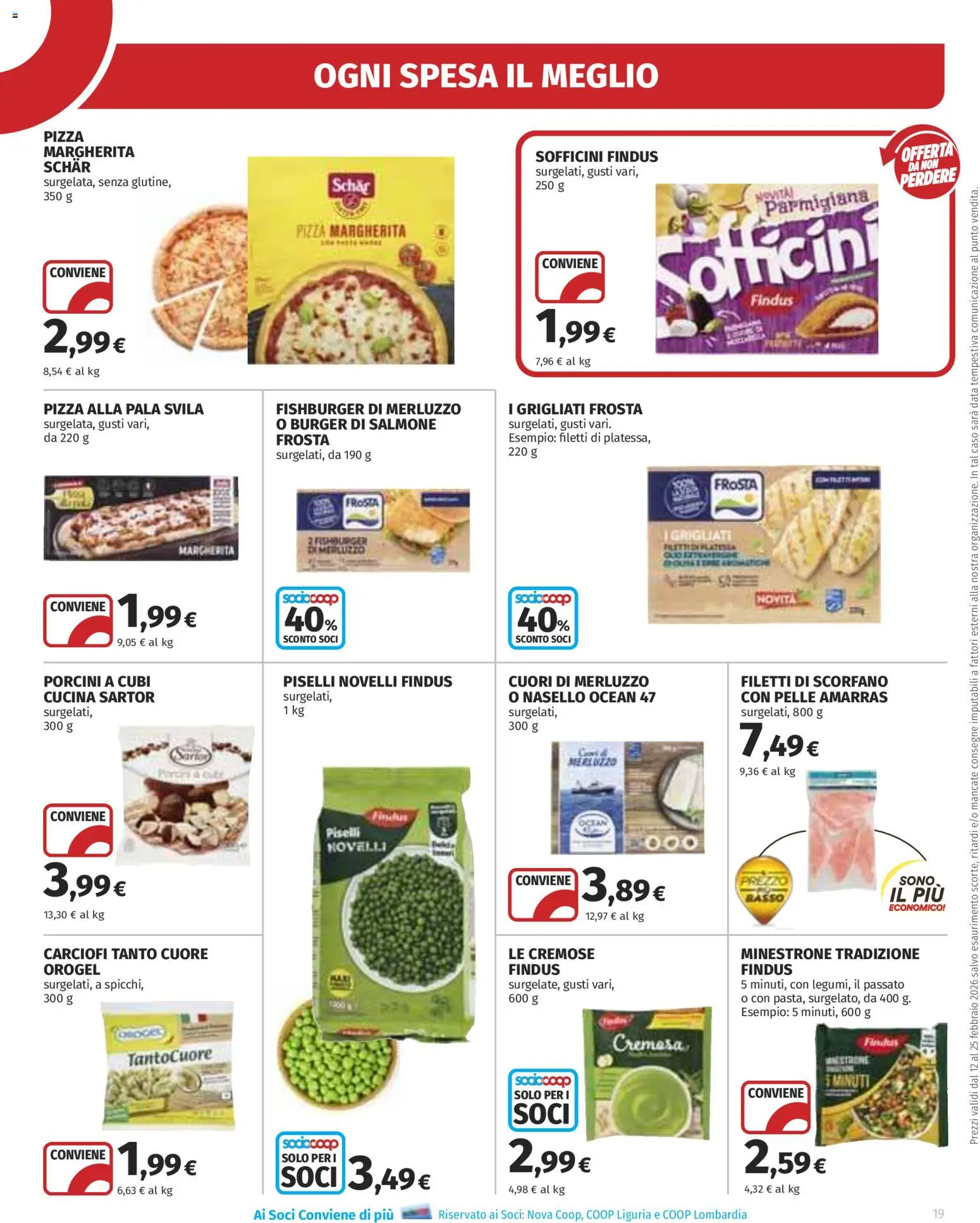 Volantino Ipercoop del 12.02.2026 | Pagina: 19 | Prodotti: Salmone, Merluzzo, Carciofi, Nasello
