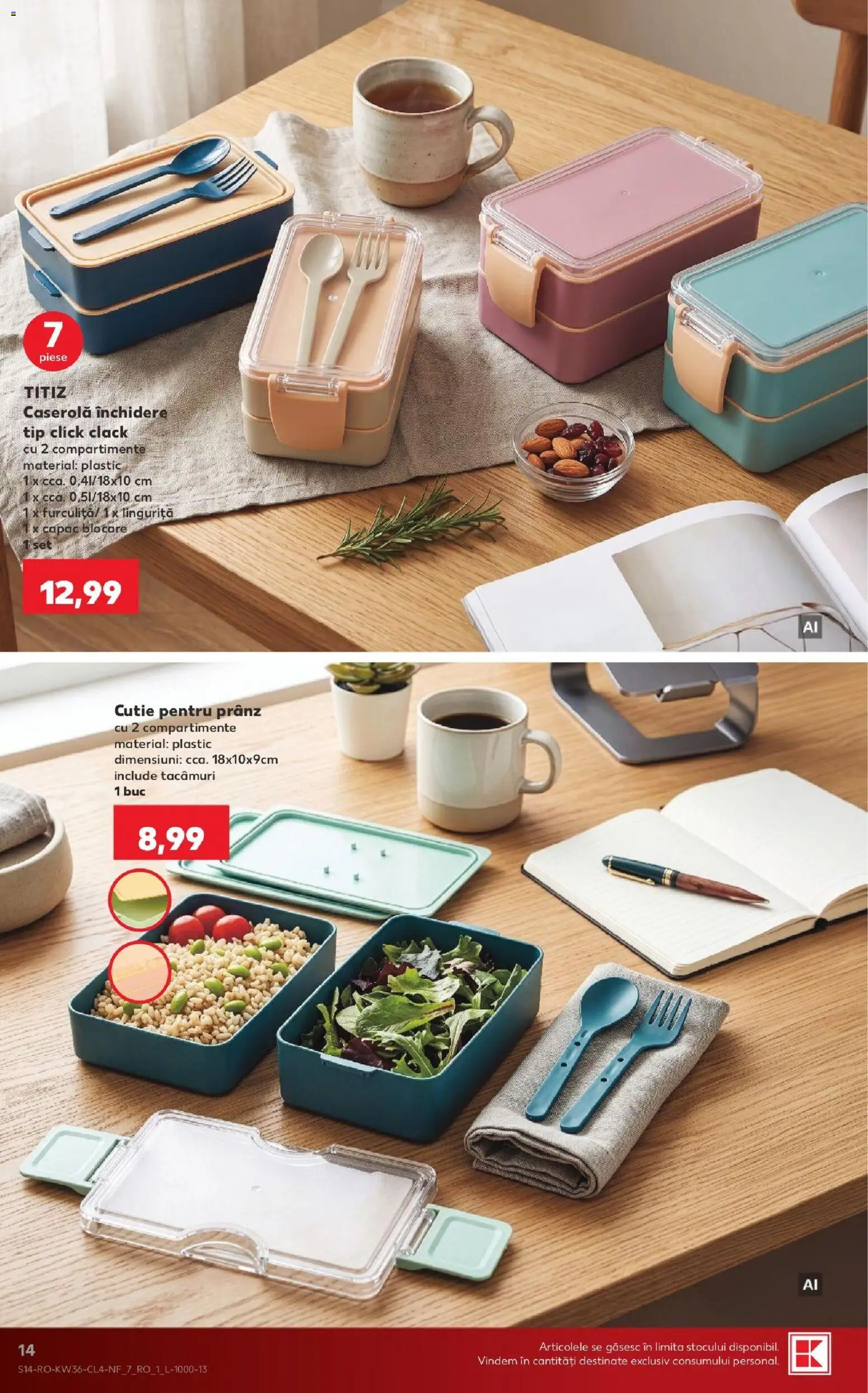Noul catalog Kaufland – valabil de la 02.09.2026 | Pagină: 14 | Produse: Caserola, Cutie, Tip