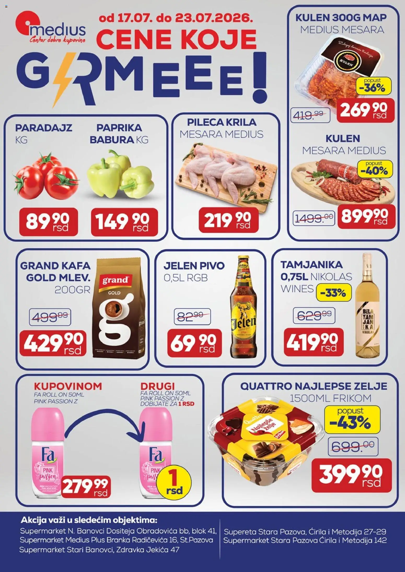 Medius katalog - važi od 17.07.2026 | Strana: 1 | Proizvode: Paprika, Kulen, Kafa, Paprika babura