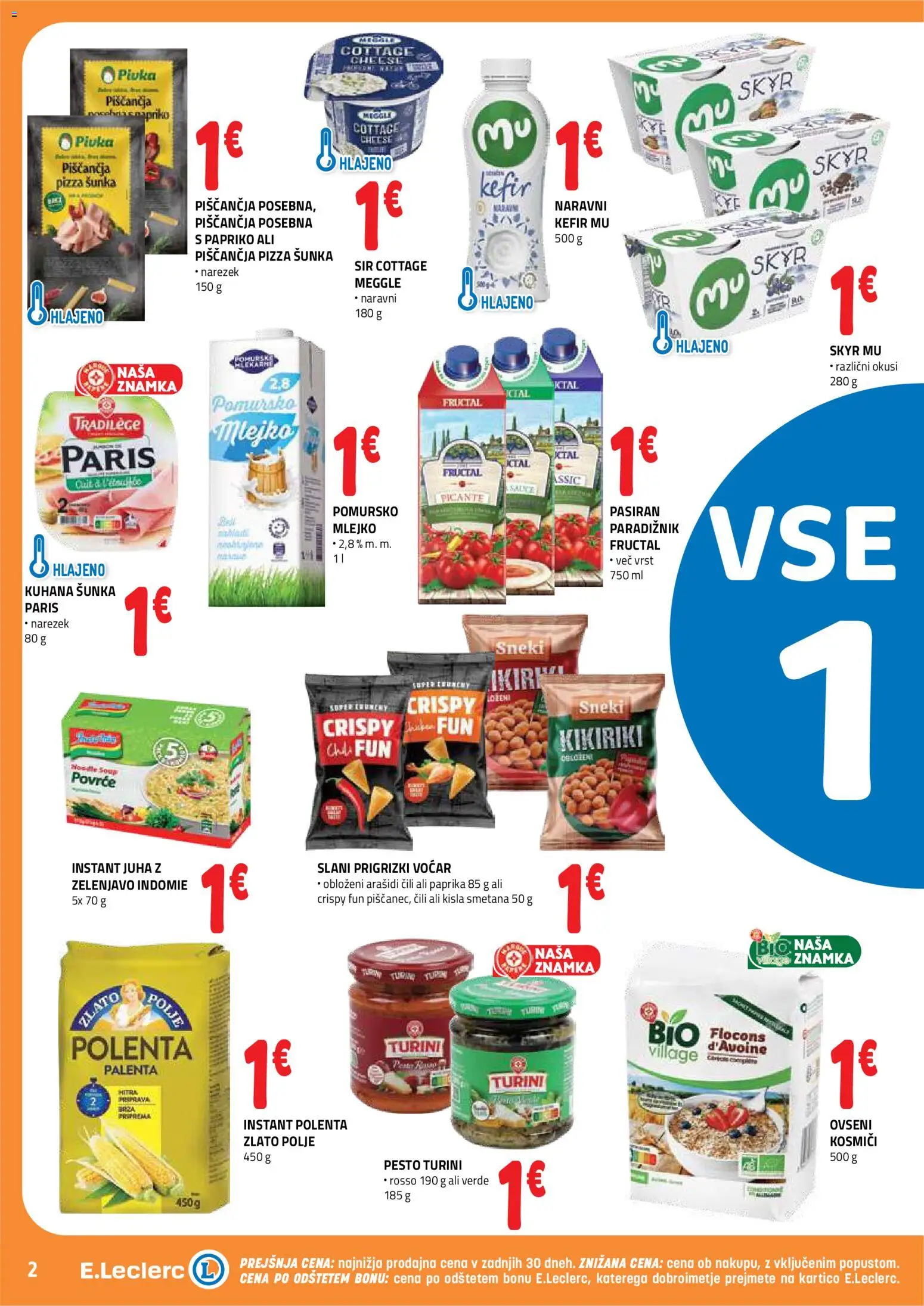Novi E.leclerc katalog ponudbe – veljaven od 20.05.2026 | Stran: 2 | Izdelki: Skyr, Sir, Kisla smetana, Cili