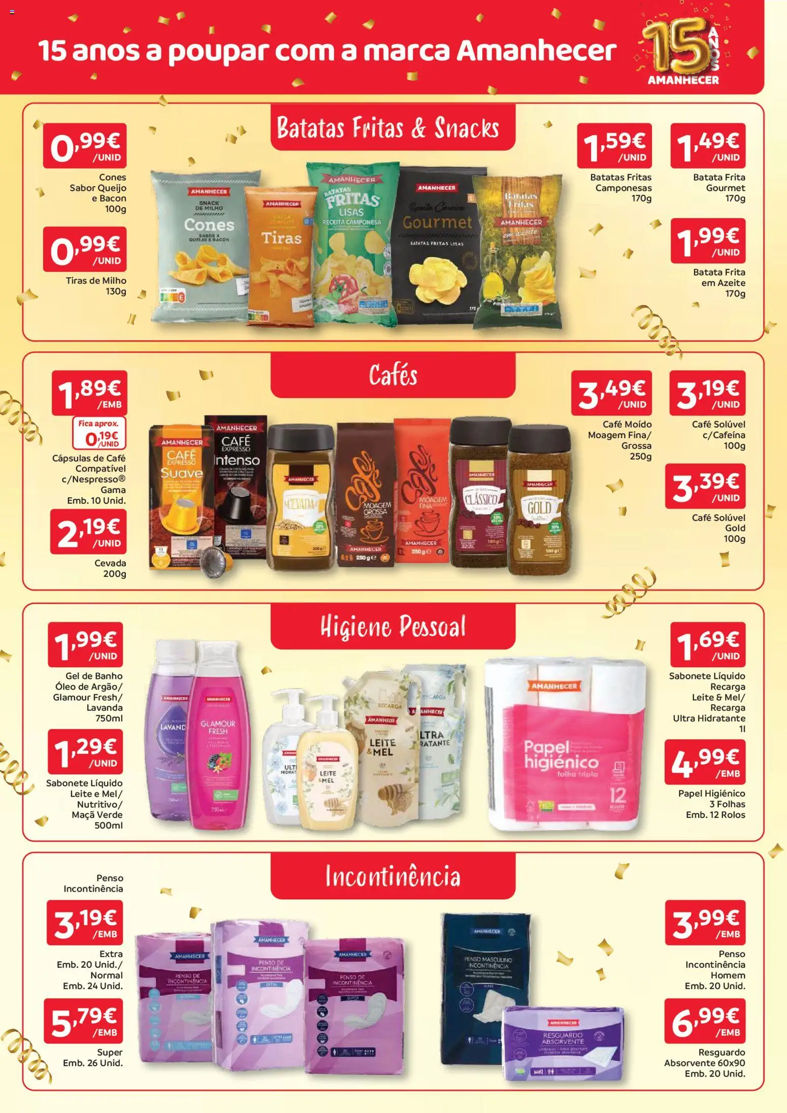 Amanhecer folheto Madeira │ válido de 01/10/2026 | Página: 7 | Produtos: Bacon, Café solúvel, Cápsulas, Banho