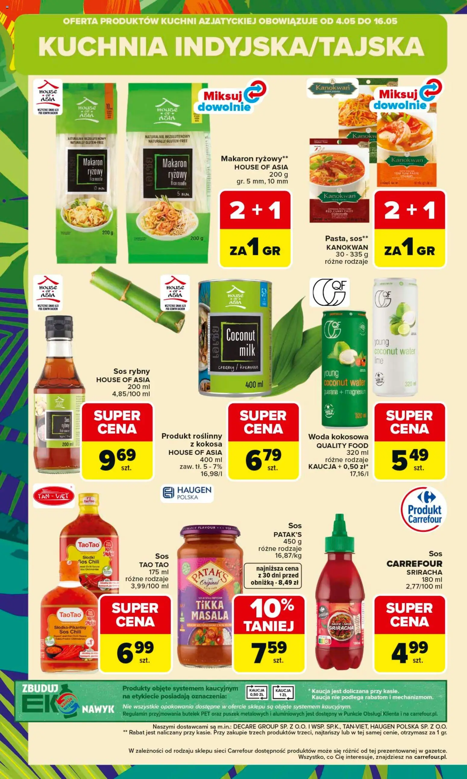 Carrefour gazetka - Kuchnia azjatycka od 04.05.2026 | Strona: 8 | Produkty: Chili, Sos rybny, Makaron ryżowy, Makaron