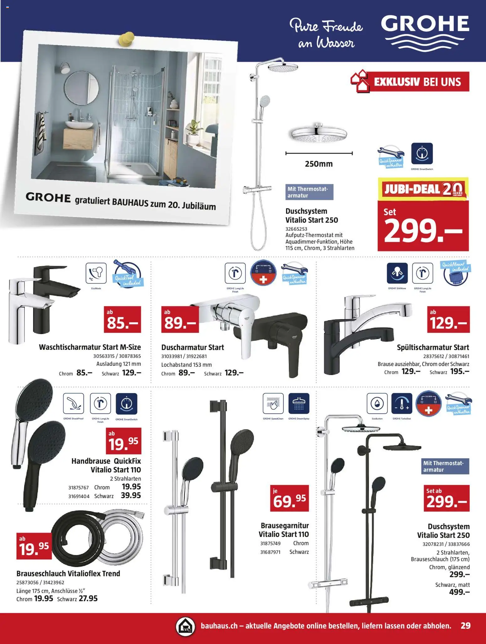 Bauhaus aktionen – gültig ab 25.05.2026 | Seite: 29 | Produkte: Duscharmatur, Armatur, Wasser