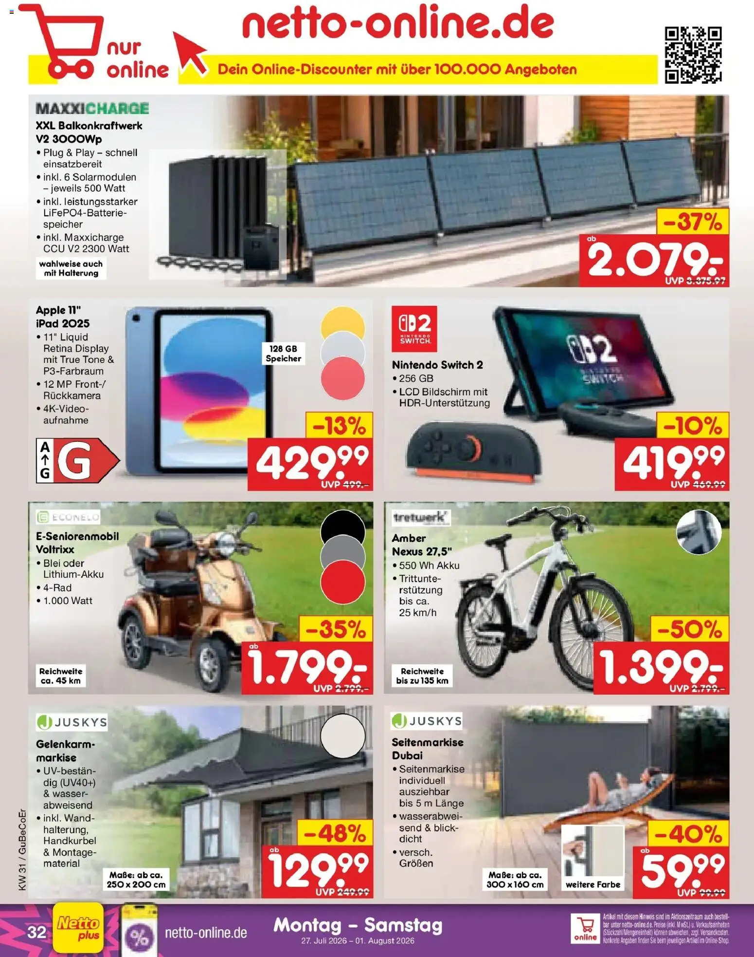 Netto Marken-Discount Prospekt Naumburg – gültig ab 27.07.2026 | Seite: 49 | Produkte: Ipad, Apple, Wasser, Bildschirm