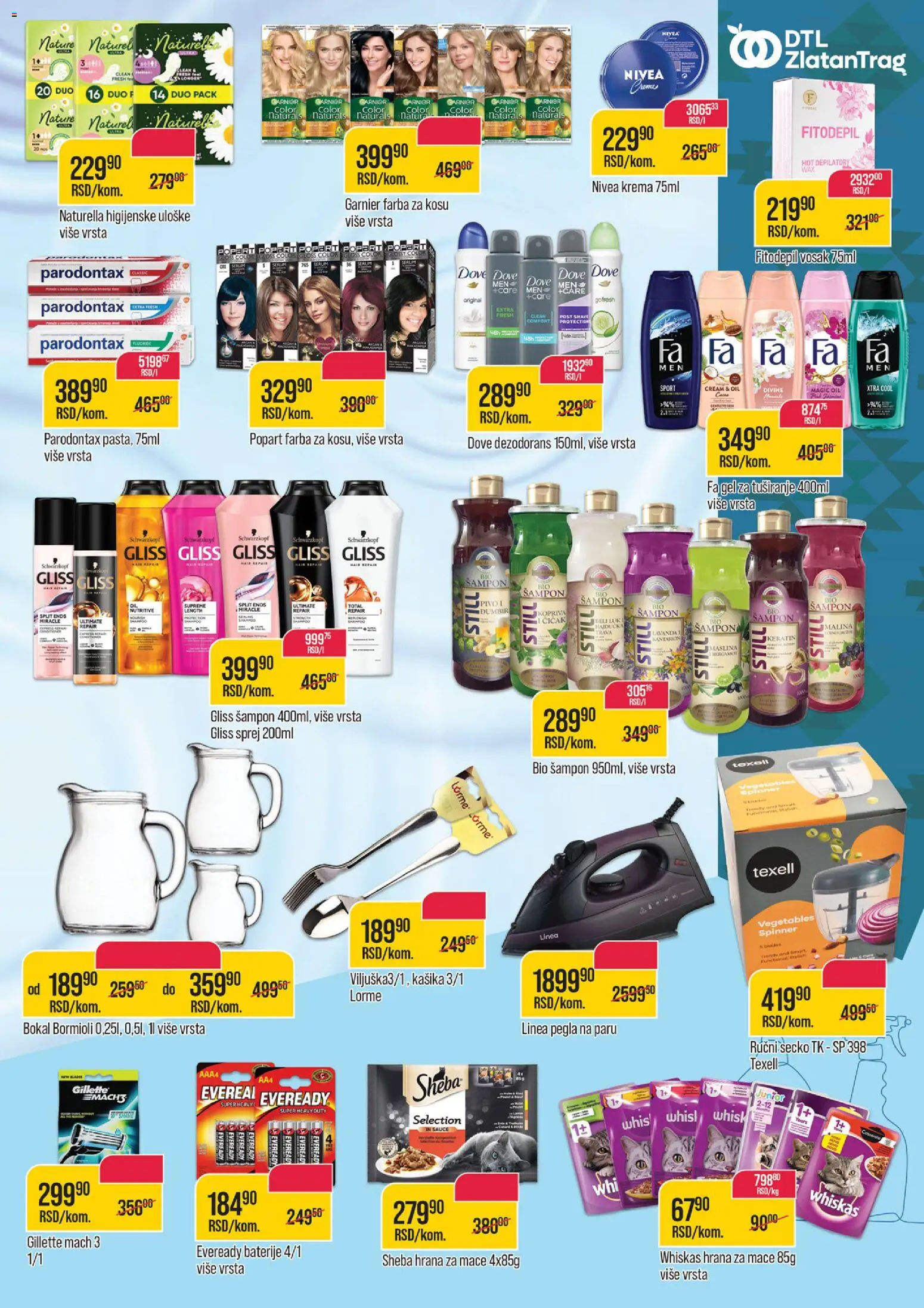 Zlatan Trag katalog - važi od 06.05.2026 | Strana: 11 | Proizvode: Šampon, Krema, Dezodorans, Pegla na paru
