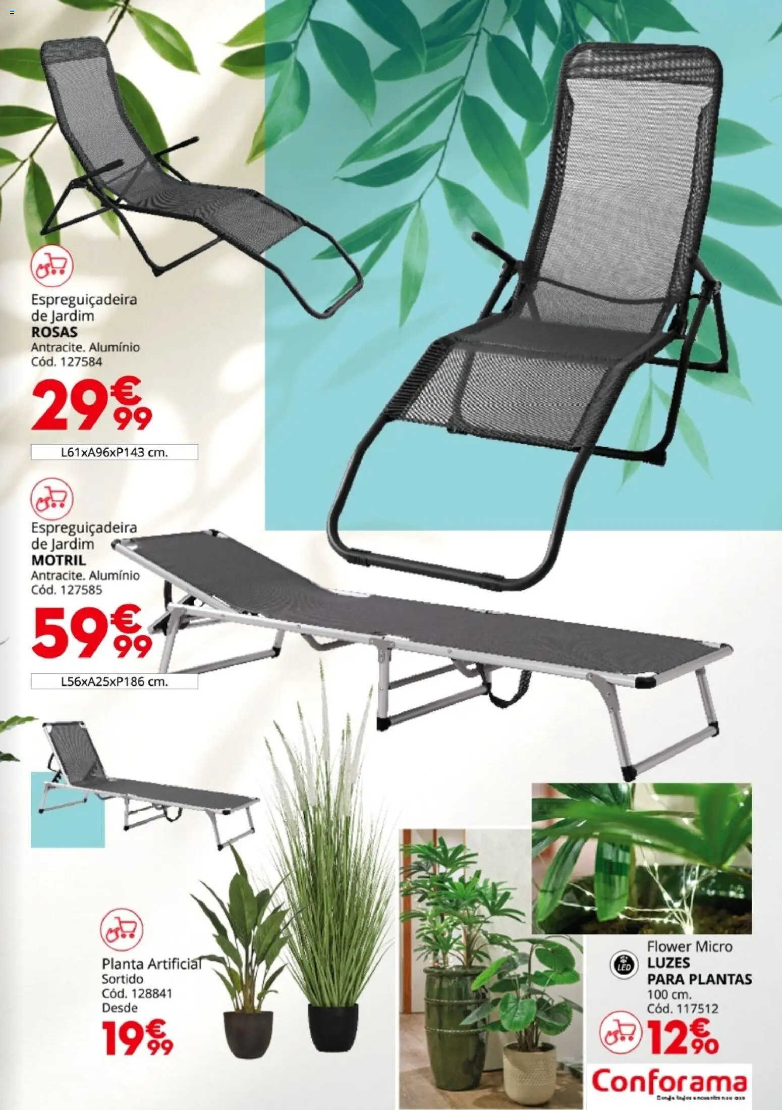 Conforama Jardim │ válido de 19.03.2026 | Página: 33 | Produtos: Espreguiçadeira