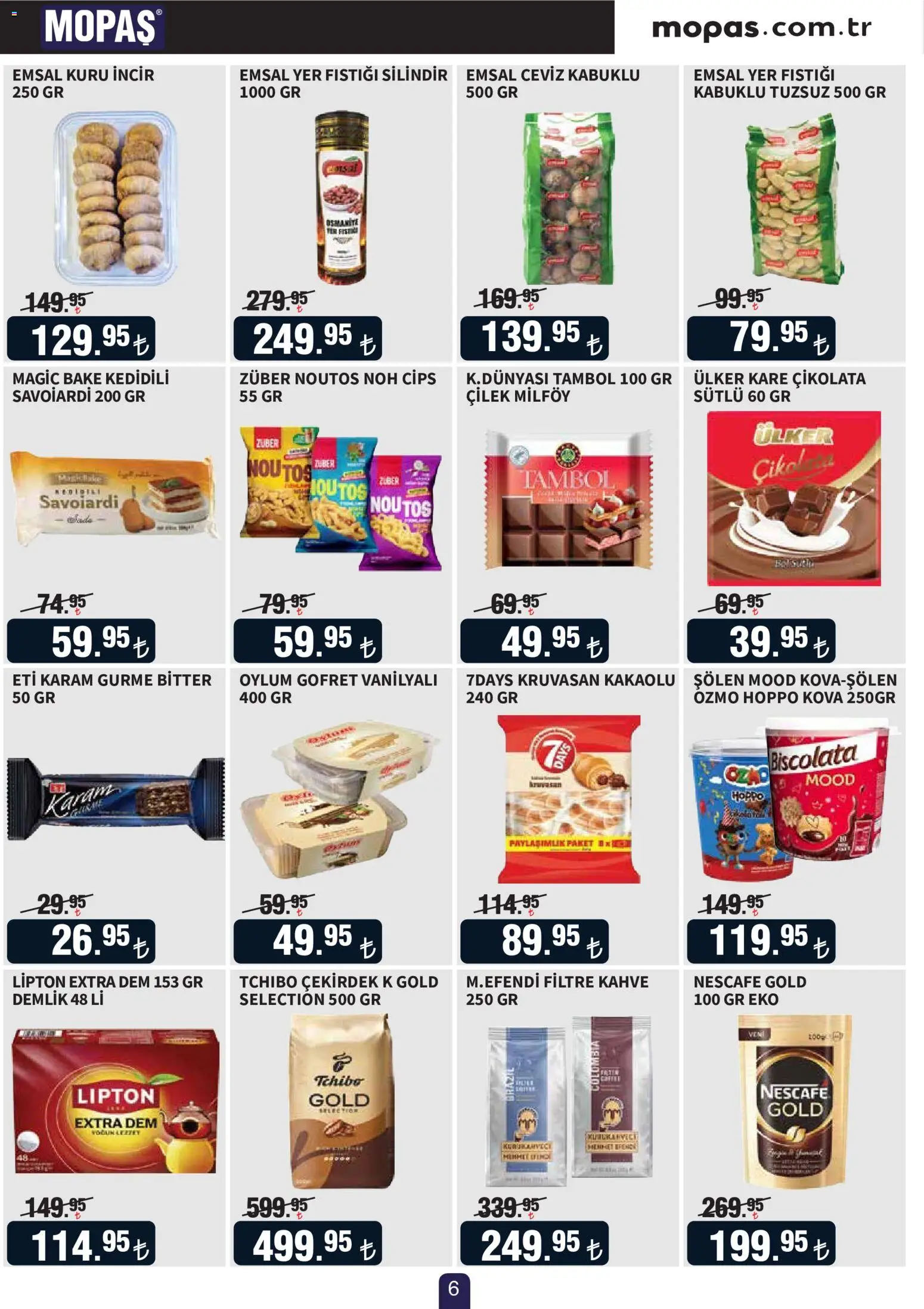 Mopaş Katalog - 17 Ekim 2026 tarihinden itibaren geçerlidir | Sayfa: 6 | Ürünler: Çilek, Cips, Yer fıstığı, Ceviz