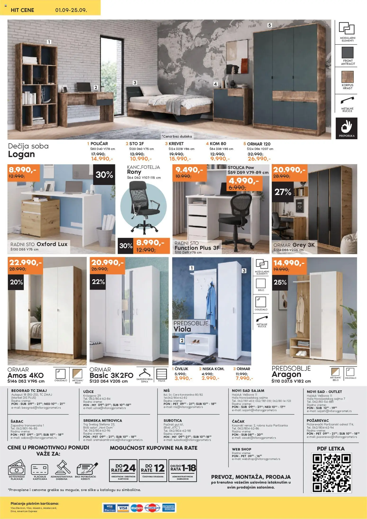 Vitorog katalog - važi od 01.09.2026 | Strana: 8 | Proizvode: Sto, Stolica, Radni sto, Ormar