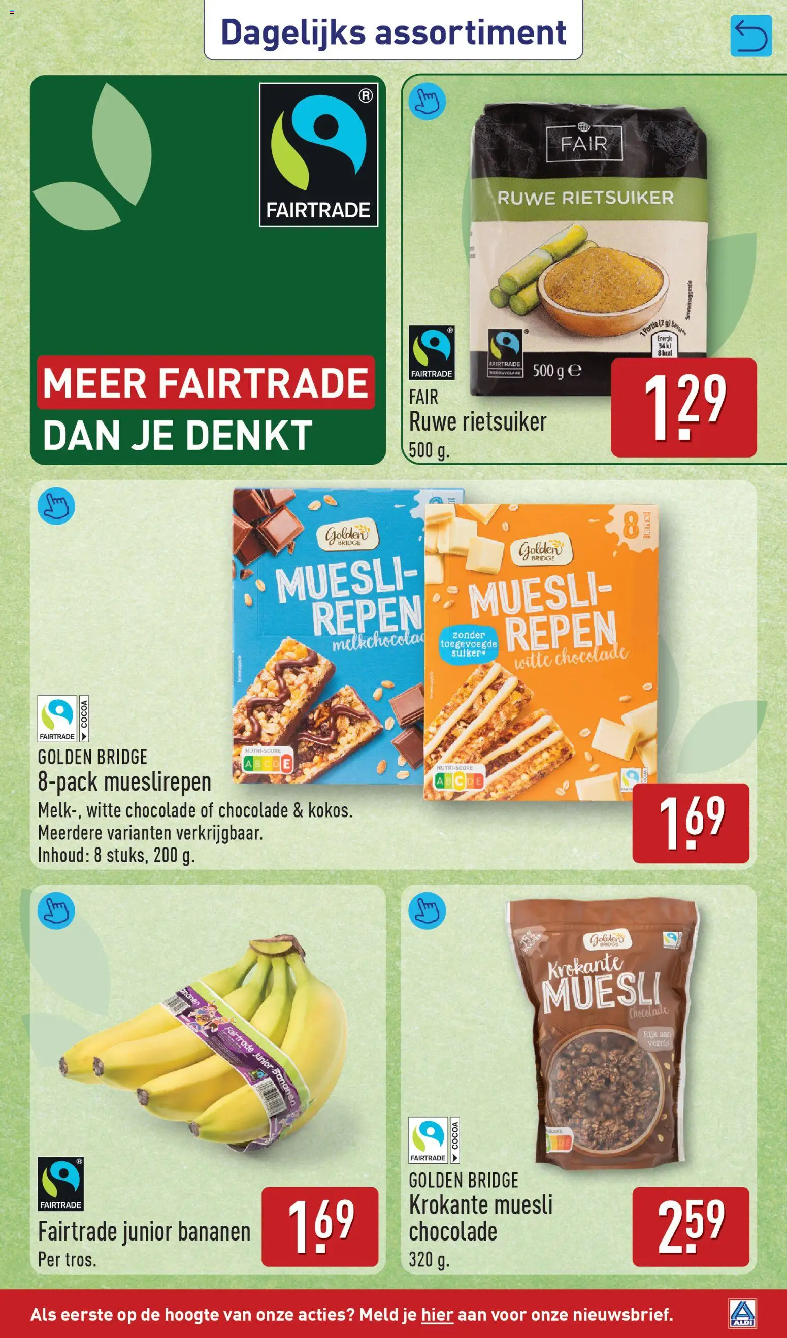 {H1} | Pagina: 25 | Producten: Chocolade, Bananen, Muesli, Repen