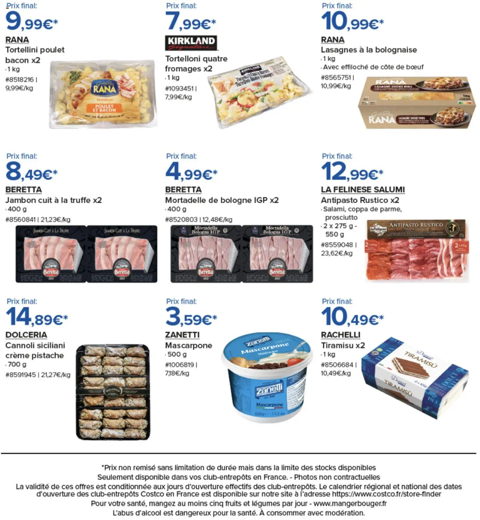 {H1} | Page: 5 | Produits: Mais, Lasagnes, Côte de bœuf, Crème