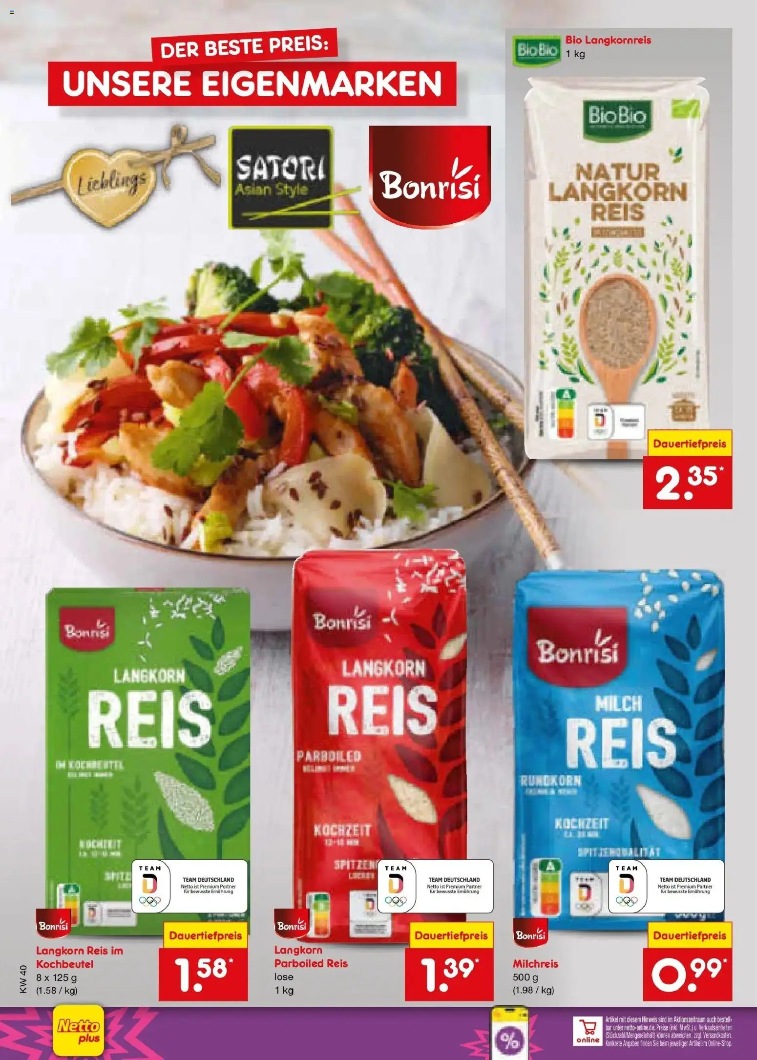 Netto Marken-Discount Prospekt Metten – gültig ab 28.09.2026 | Seite: 54 | Produkte: Milch, Reis