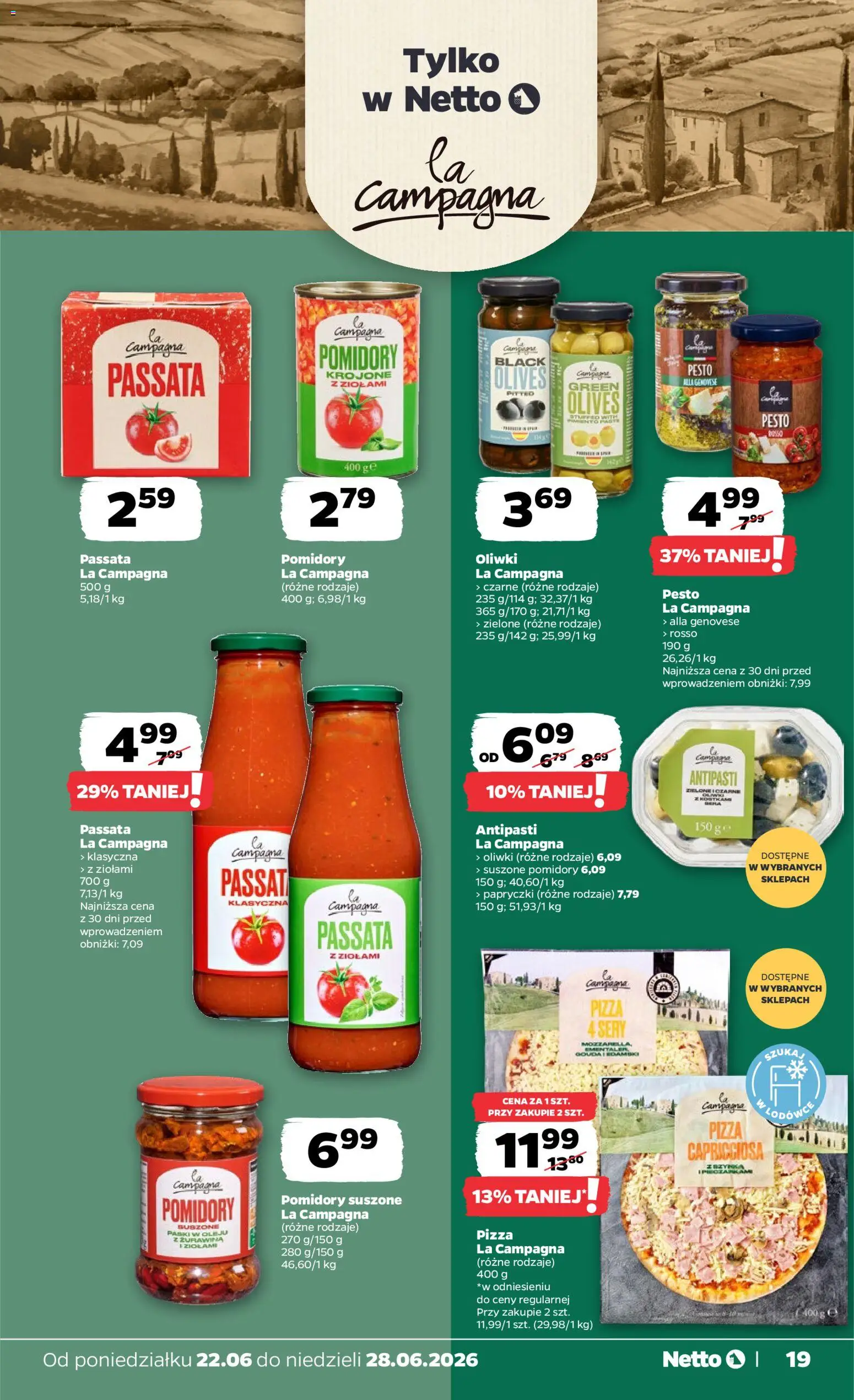 Netto gazetka od poniedziałku spożywcza od 22.06.2026 | Strona: 19
