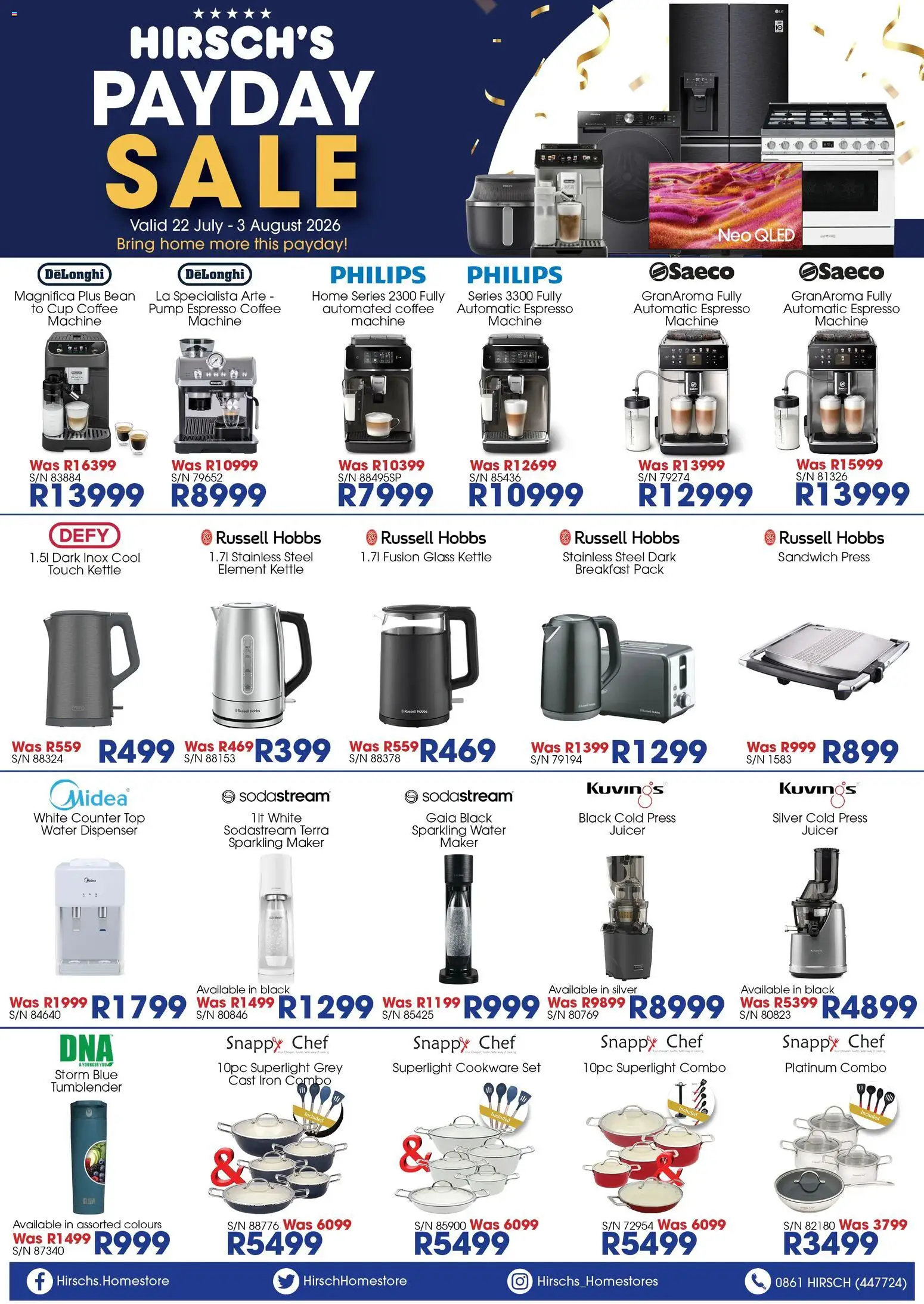 New Hirsch's catalogue – valid from 22/07/2026 | Page: 4 | Products: Kettle, Iron, Press, Cookware