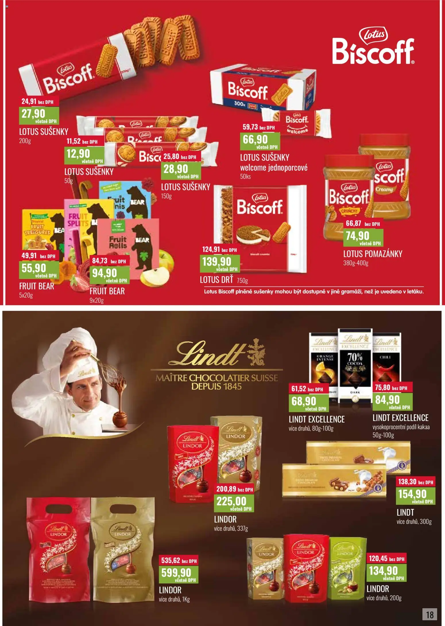 Ratio leták od 01.07.2026 | Strana: 19 | Produkty: Lindor, Lotus sušenky, Lotus Biscoff, Lotus
