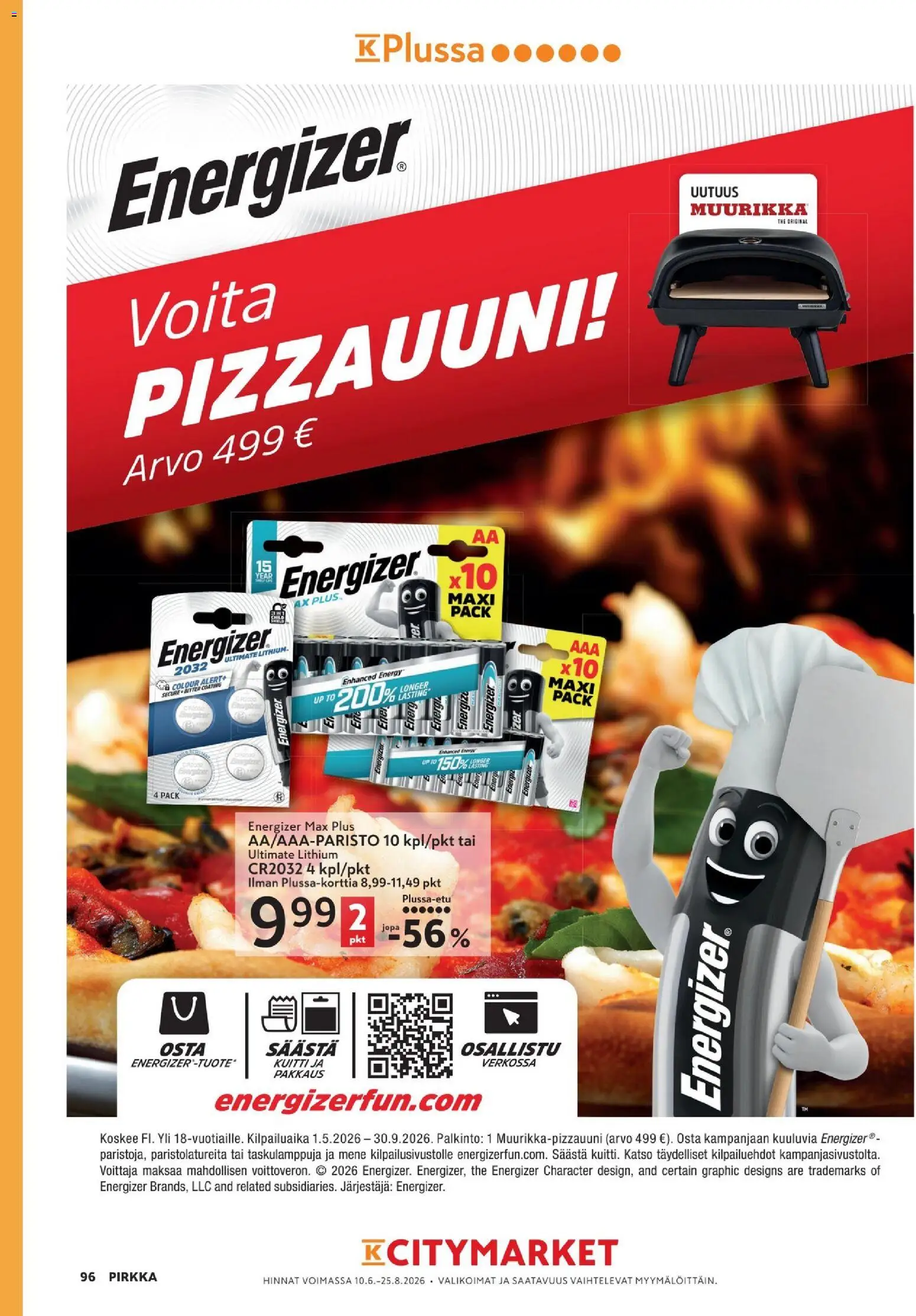 K-Citymarket tarjoukset - Pirkka – voimassa 10.06.2026 alkaen | Sivu: 96
