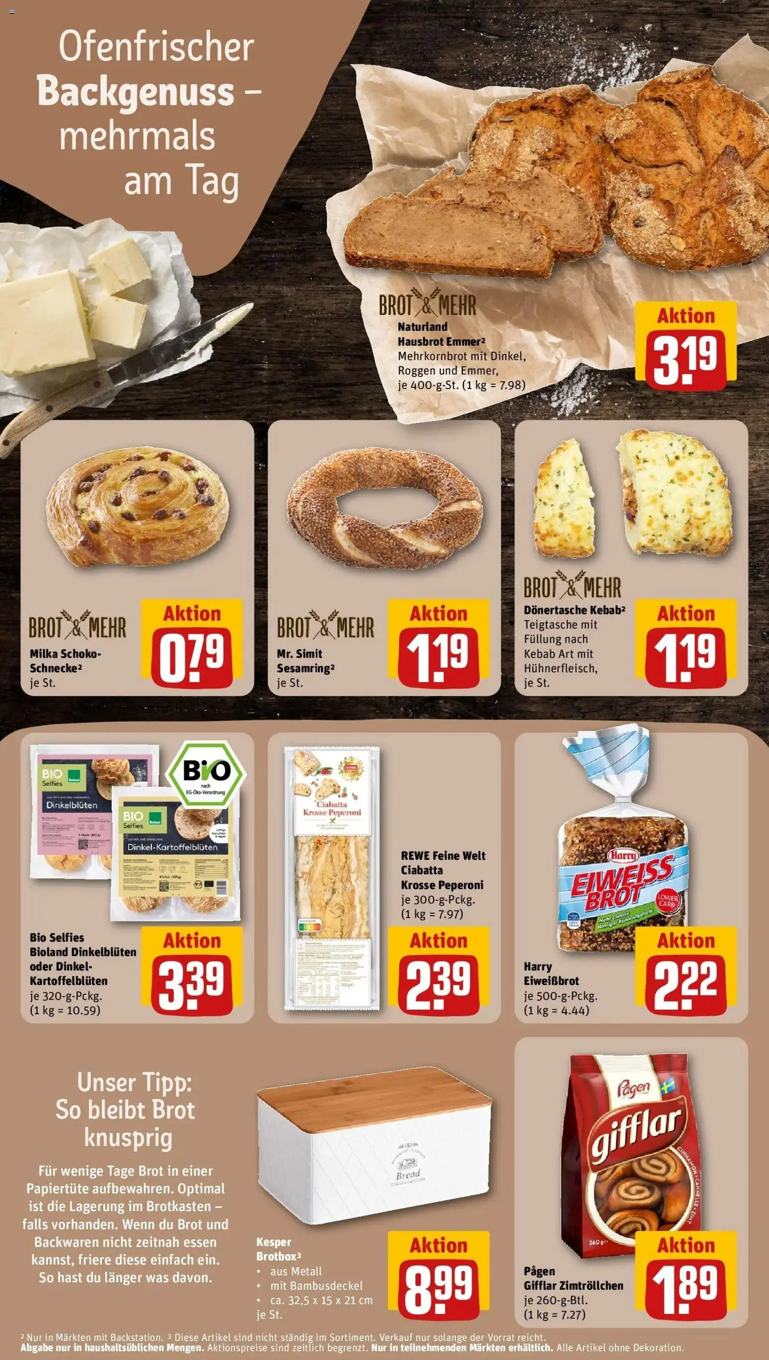 Rewe Prospekt Dörentrup	 – gültig ab 12.04.2026 | Seite: 18 | Produkte: Box, Milka, Brot