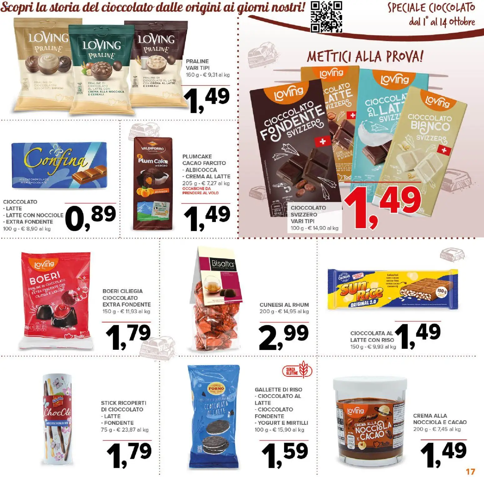 Volantino Todis del 01/10/2026 | Pagina: 17 | Prodotti: Cereali, Latte, Gallette, Plumcake