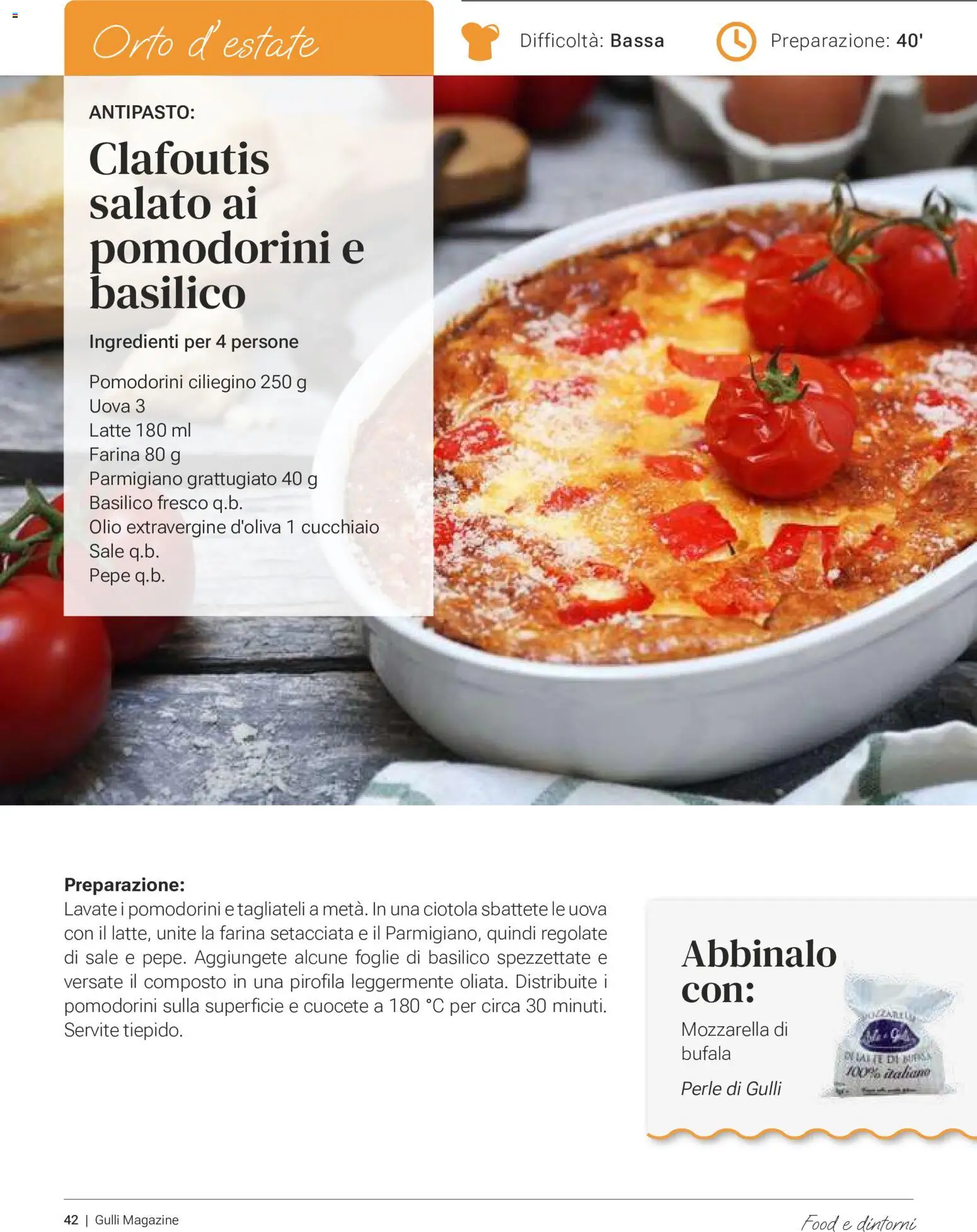 Volantino Gulliver del 01/07/2026 | Pagina: 41 | Prodotti: Pomodorini, Mozzarella, Basilico, Ciotola