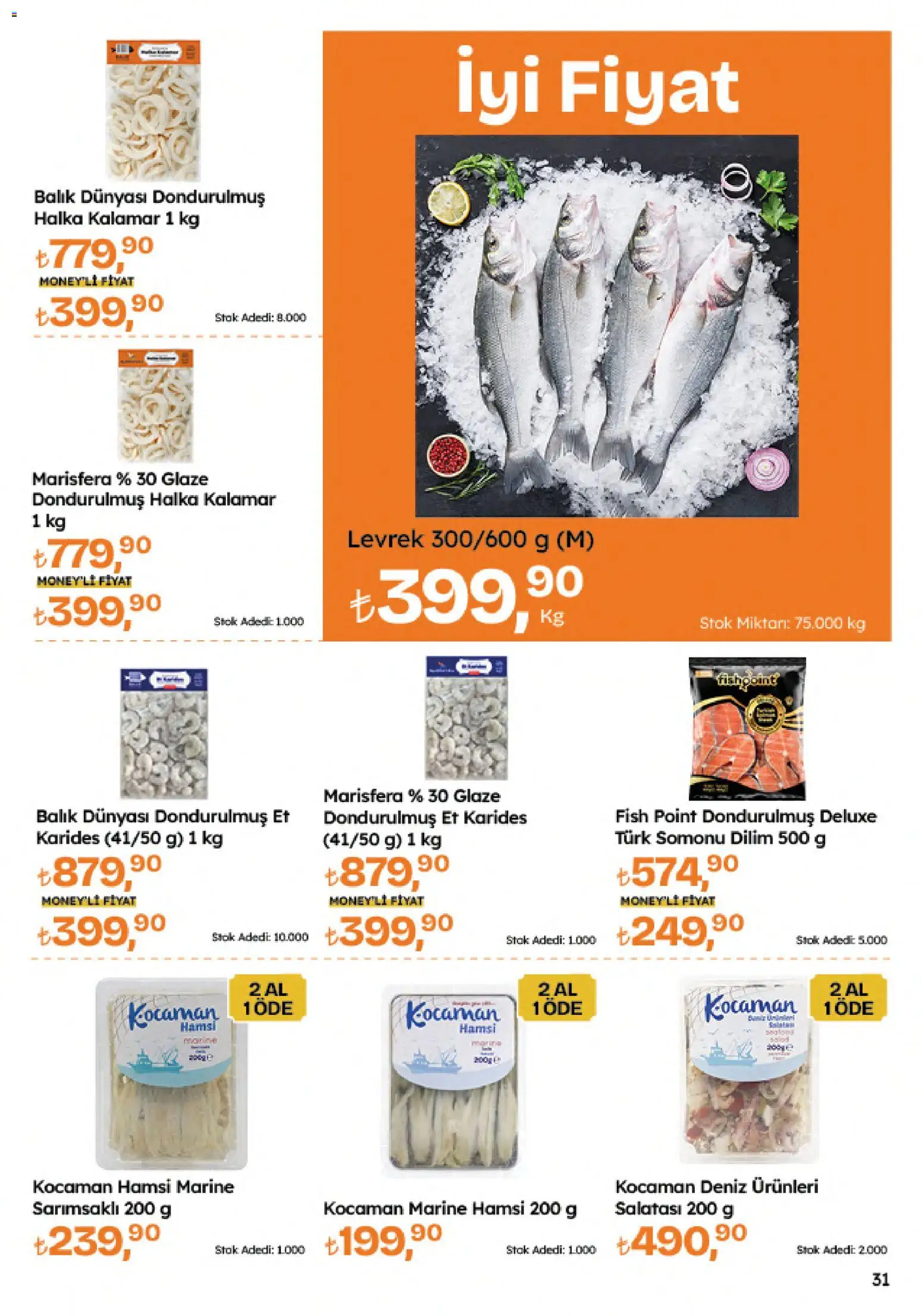 Migros Katalog - 5M Migroskop Dijital - 09 Temmuz 2026 tarihinden itibaren geçerlidir | Sayfa: 31 | Ürünler: Balık, Levrek, Deniz ürünleri, Hamsi