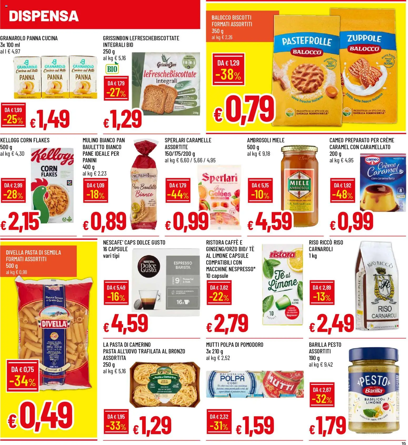 Volantino Galassia del 02/11/2026 | Pagina: 15 | Prodotti: Tè, Pasta di semola, Latte, Barilla
