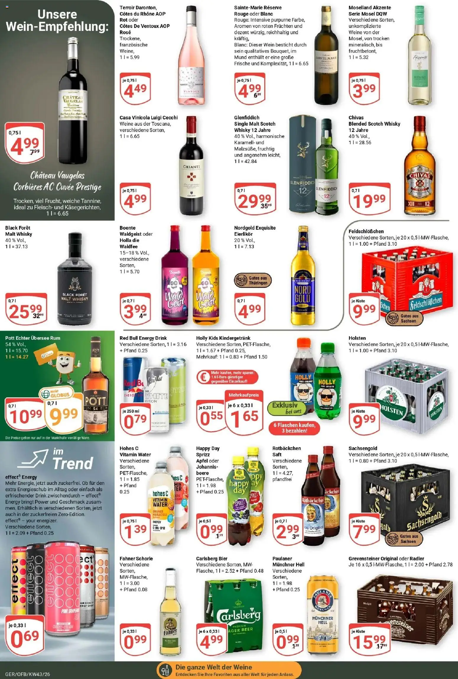 Globus Prospekt Gera (ab 19.10.2026) » Angebote online | Seite: 20 | Produkte: Energy, Radler, Fleisch, Paulaner