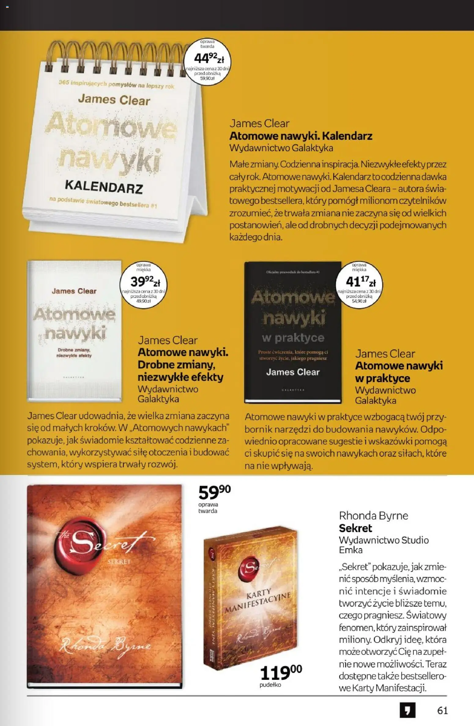 Empik promocje od 23.09.2026 | Strona: 61 | Produkty: Kalendarz, Pudełko