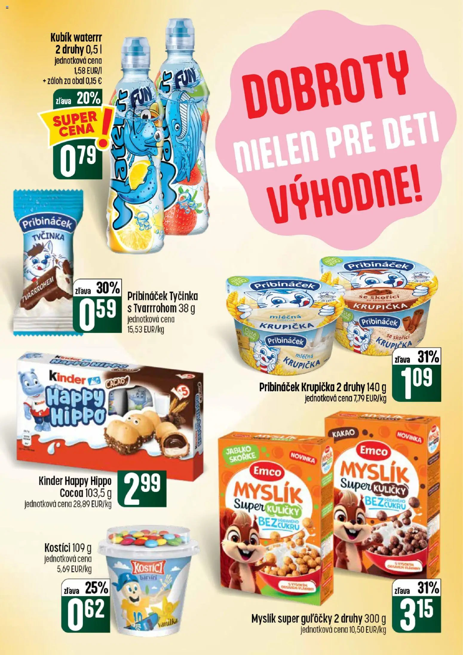 Nové COOP Jednota akcie – leták je platný od 30.07.2026 | Strana: 27 | Produkty: Kinder, Kakao