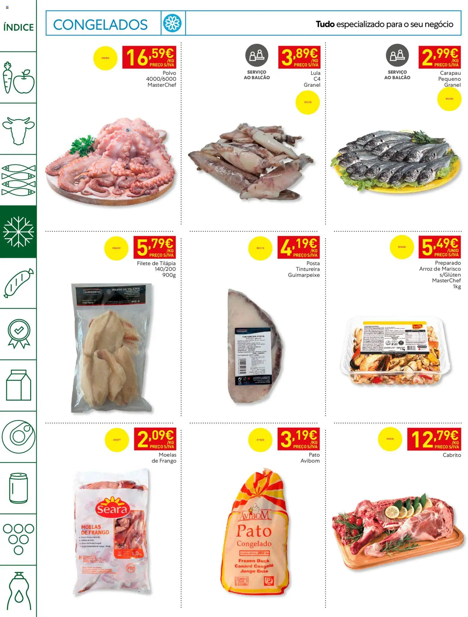 Recheio Horeca │ válido de 26.05.2026 | Página: 8 | Produtos: Frango, Polvo, Arroz, Moelas