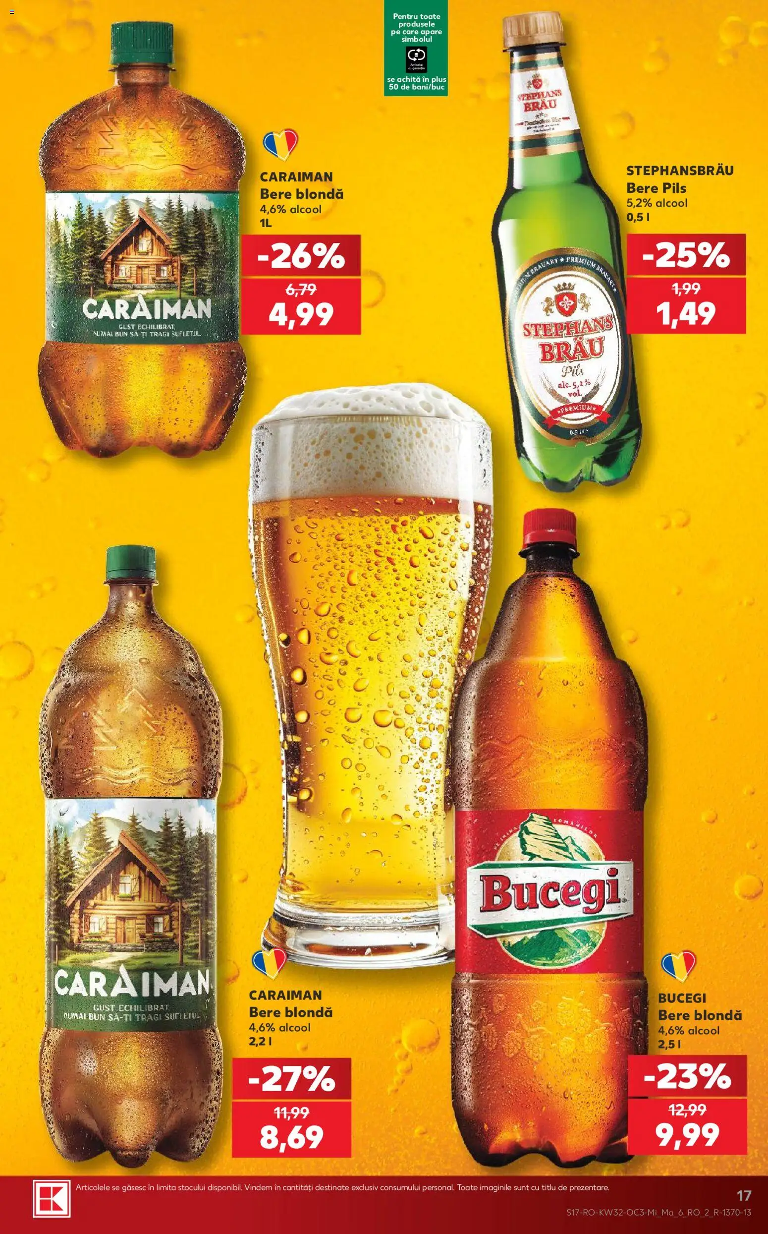 Noul catalog Kaufland – valabil de la 05.08.2026 | Pagină: 17 | Produse: Bere