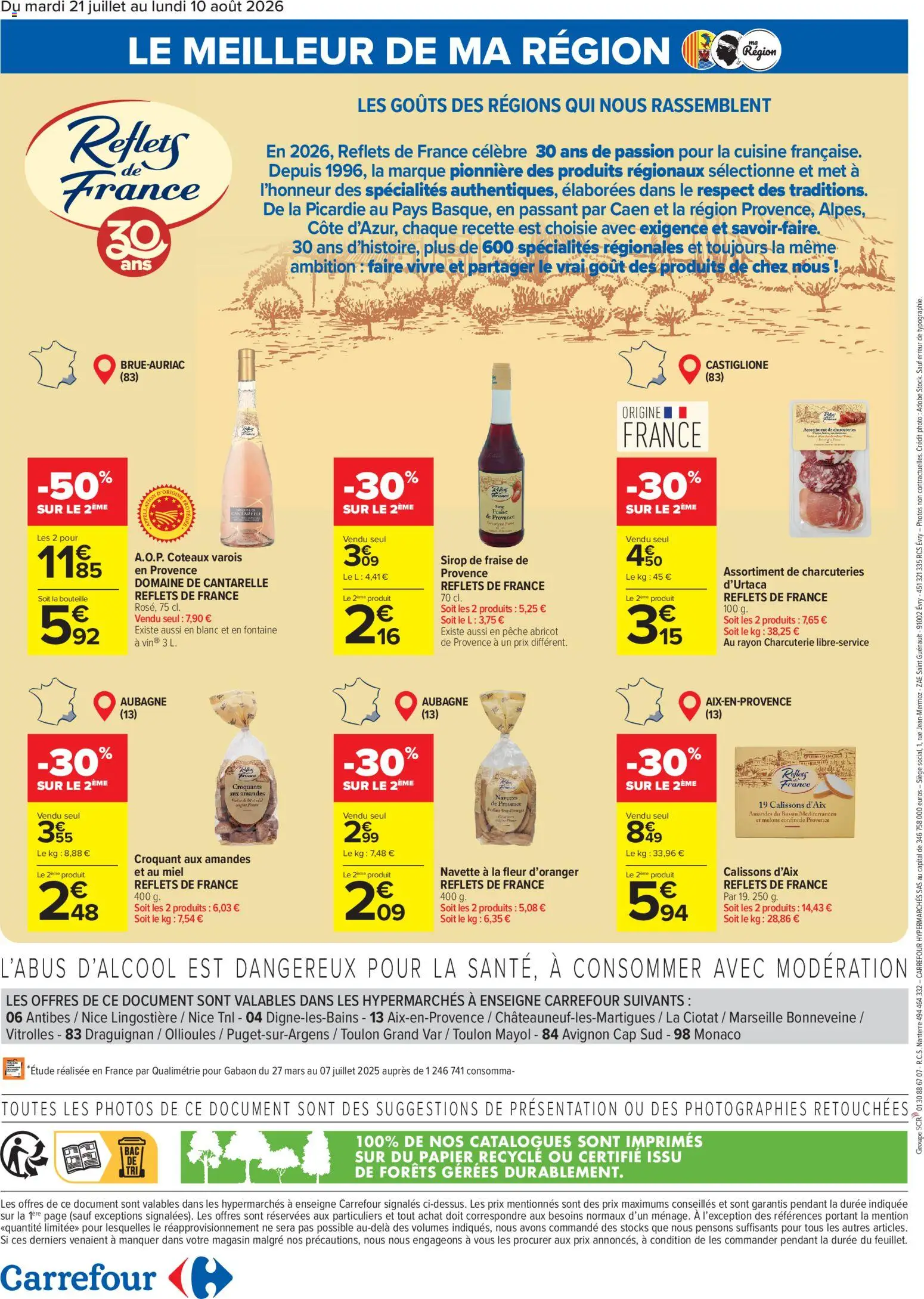 {H1} | Page: 16 | Produits: Fraise, Pêche, Miel, Amandes