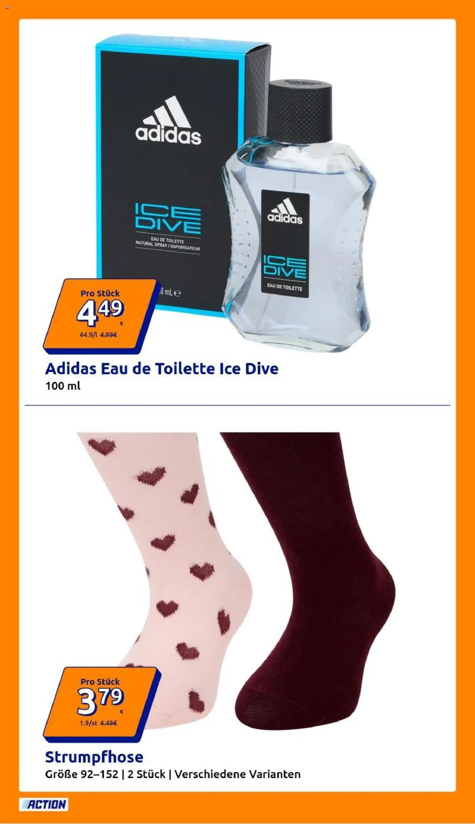 Action Prospekt – gültig ab 07.10.2026 | Seite: 2 | Produkte: Toilette, Eau de Toilette, Strumpfhose