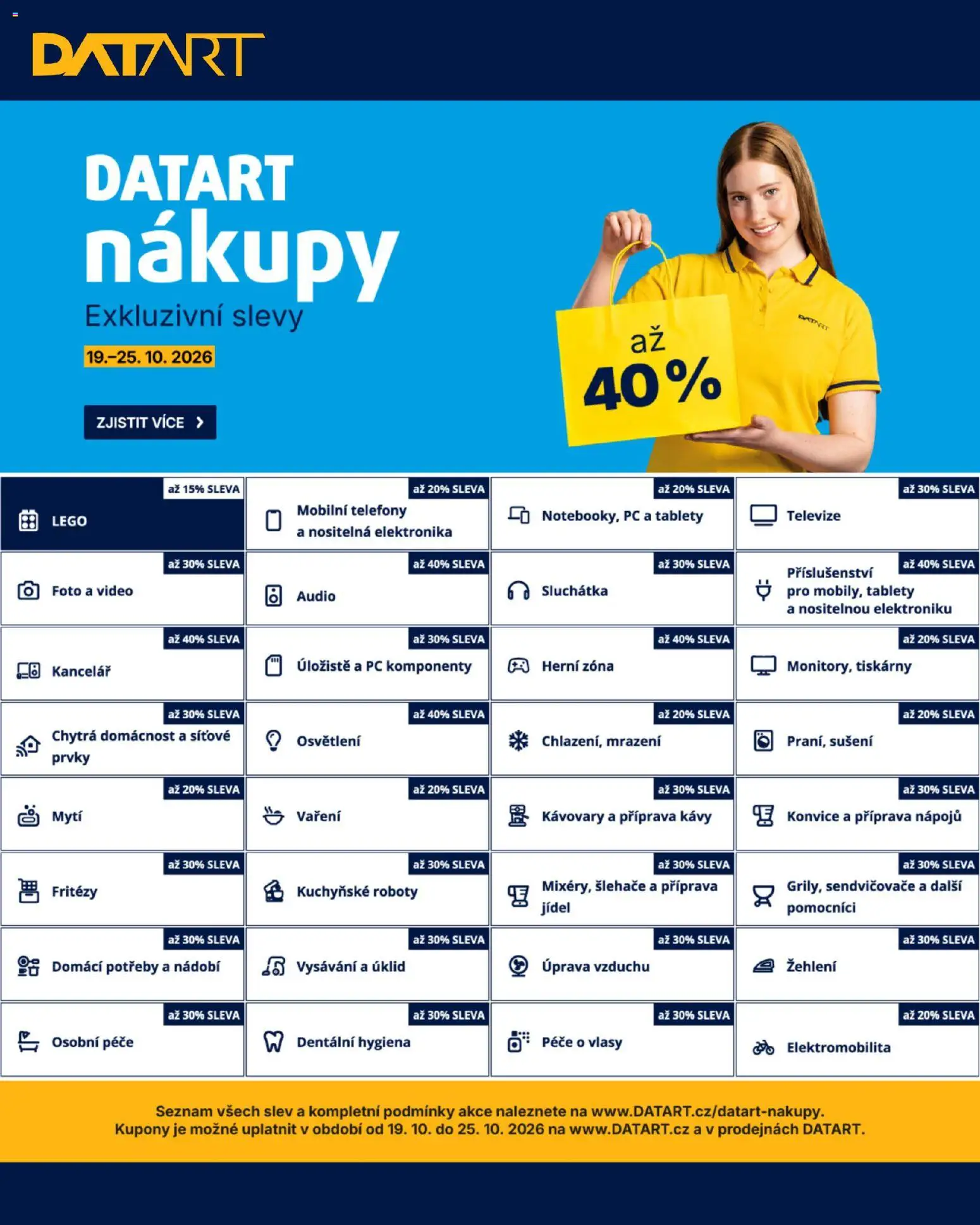 Datart leták od 19.10.2026 | Strana: 18 | Produkty: Telefony, PC, Sluchátka, Elektronika