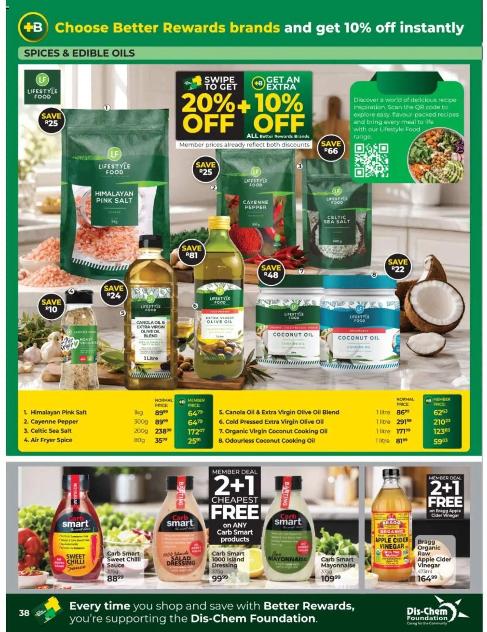 New Dis-Chem catalogue – valid from 15/09/2026 | Page: 38 | Products: Air fryer, Extra virgin olive oil, Salad, Coconut oil