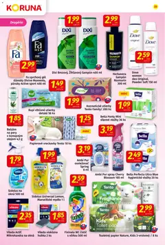 Koruna leták platný od 11.09.2026 | Strana: 22 | Produkty: Wc, Toaletný papier, Sprchový gél, Utierky