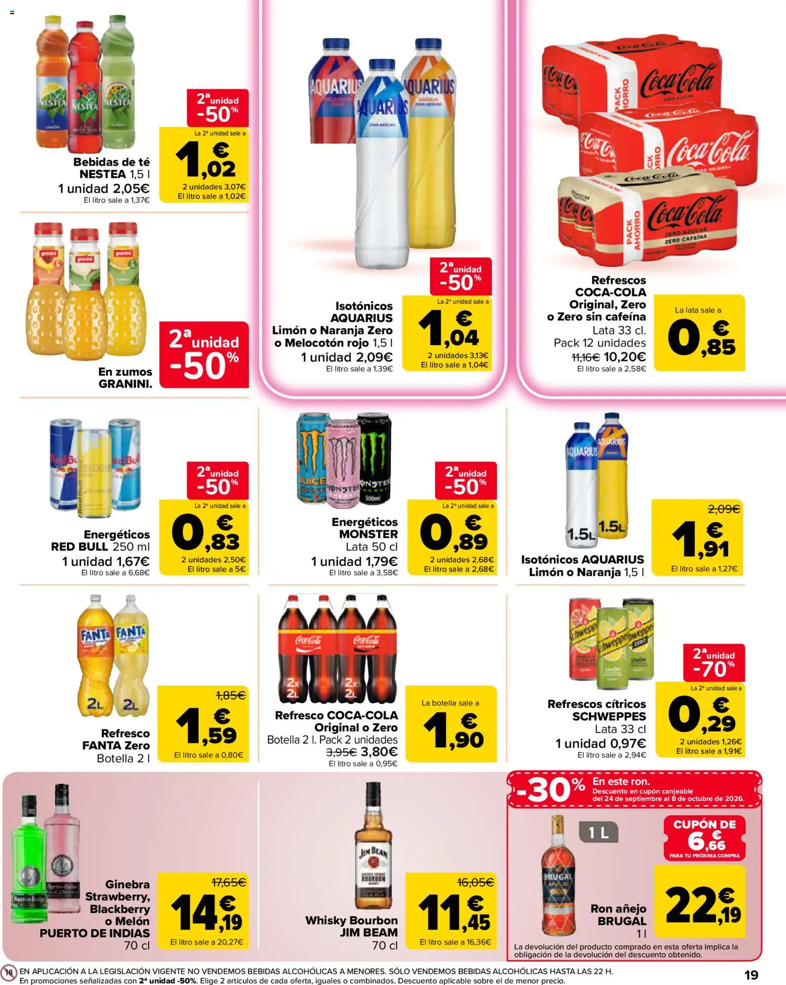 Carrefour Market folleto │ válido desde el 10/09/2026 | Página: 19 | Productos: Ron, Whisky, Ron añejo, Cítricos