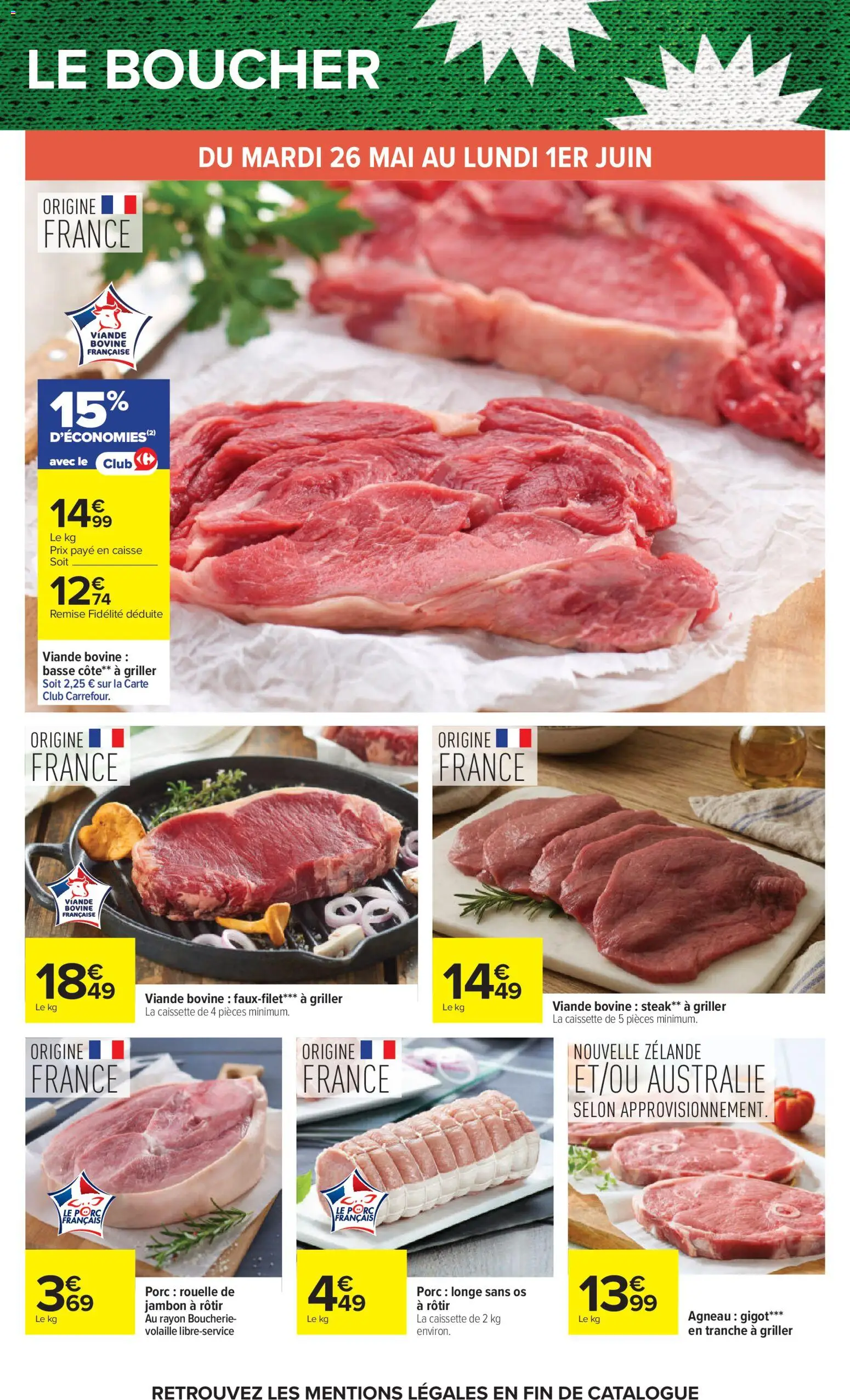 {H1} | Page: 28 | Produits: Agneau gigot, Agneau, Jambon, Rouelle de porc