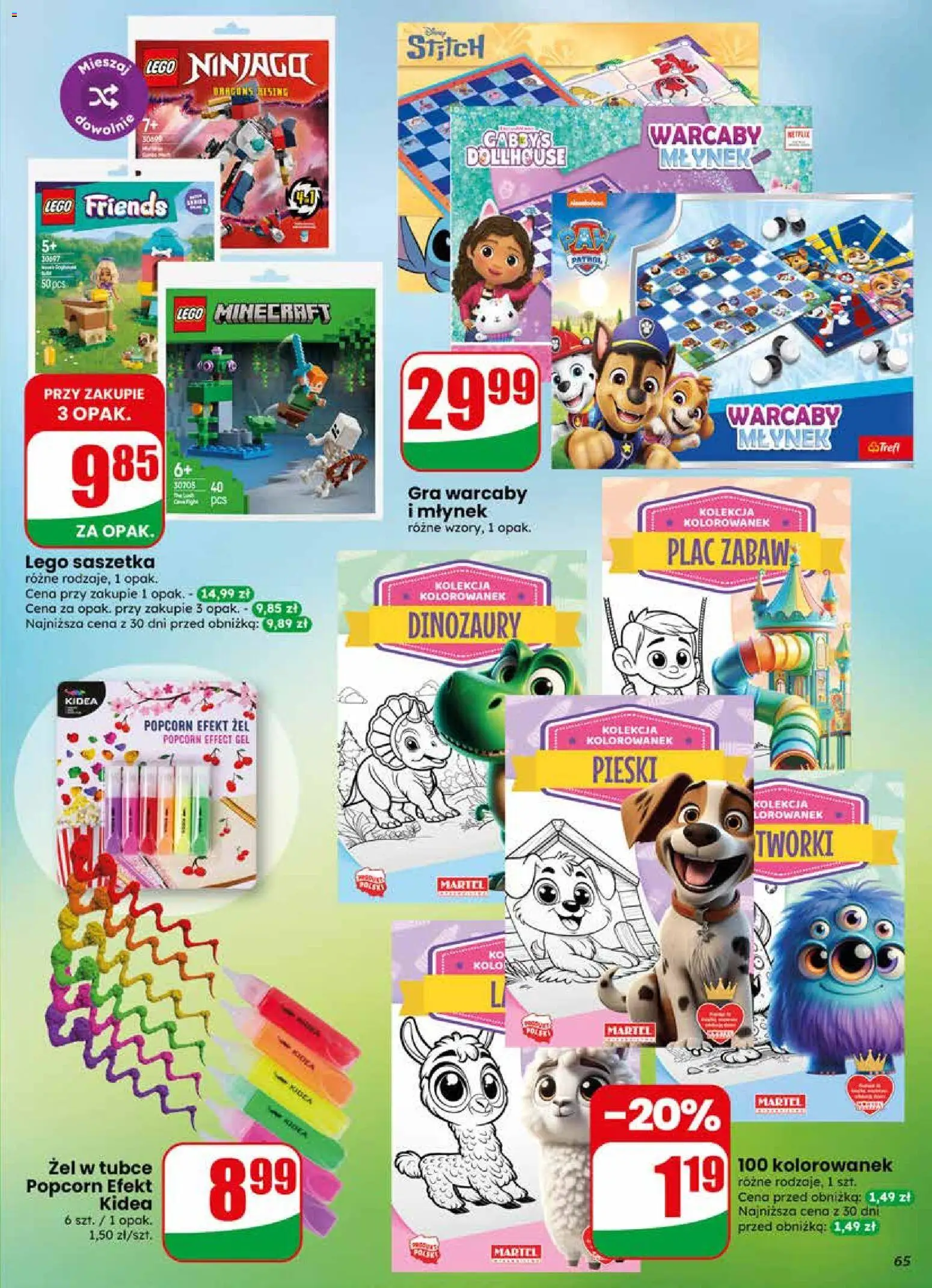 Dino gazetka od 13.05.2026 | Strona: 65 | Produkty: Gra, Młynek, Lego, Popcorn