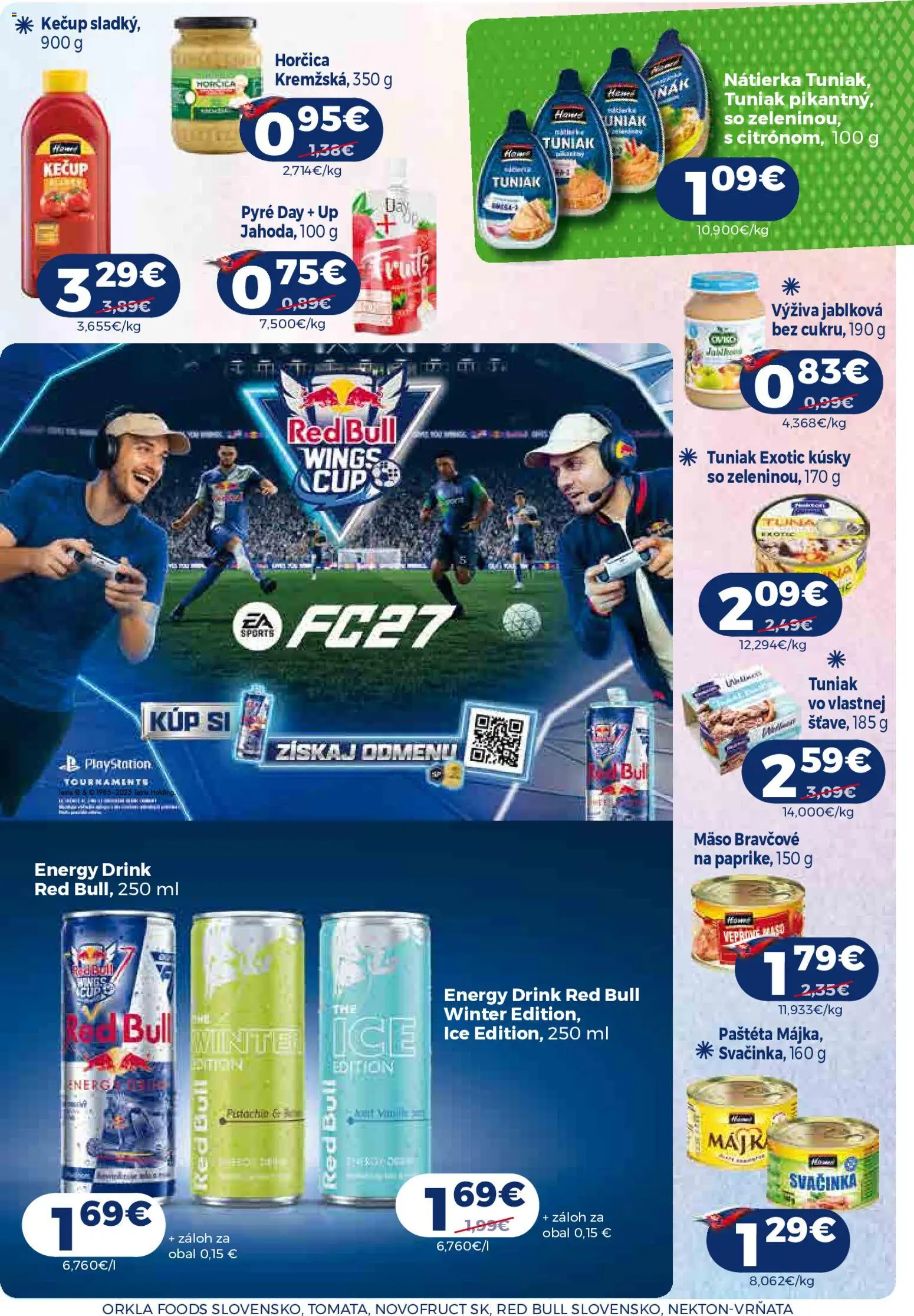 Nové Milk Agro akcie – leták je platný od 21.10.2026 | Strana: 13 | Produkty: Red Bull, Kečup, Horčica, Paštéta