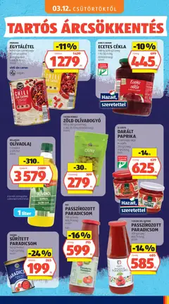 BIO PASSZÍROZOTT PARADICSOM, 700 g/üveg bio - amely érvényes a következő dátumtól: 03.05.2026 | Oldal: 43