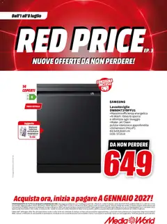 Anteprima del volantino Media World volantino valido a partire dal 01/07/2026 | Pagina: 69 | Prodotti: Anticalcare, Lavastoviglie, Samsung