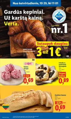 LIDL leidinys galioja nuo 2026.10.26 | Puslapis: 41 | Prekių: Duona