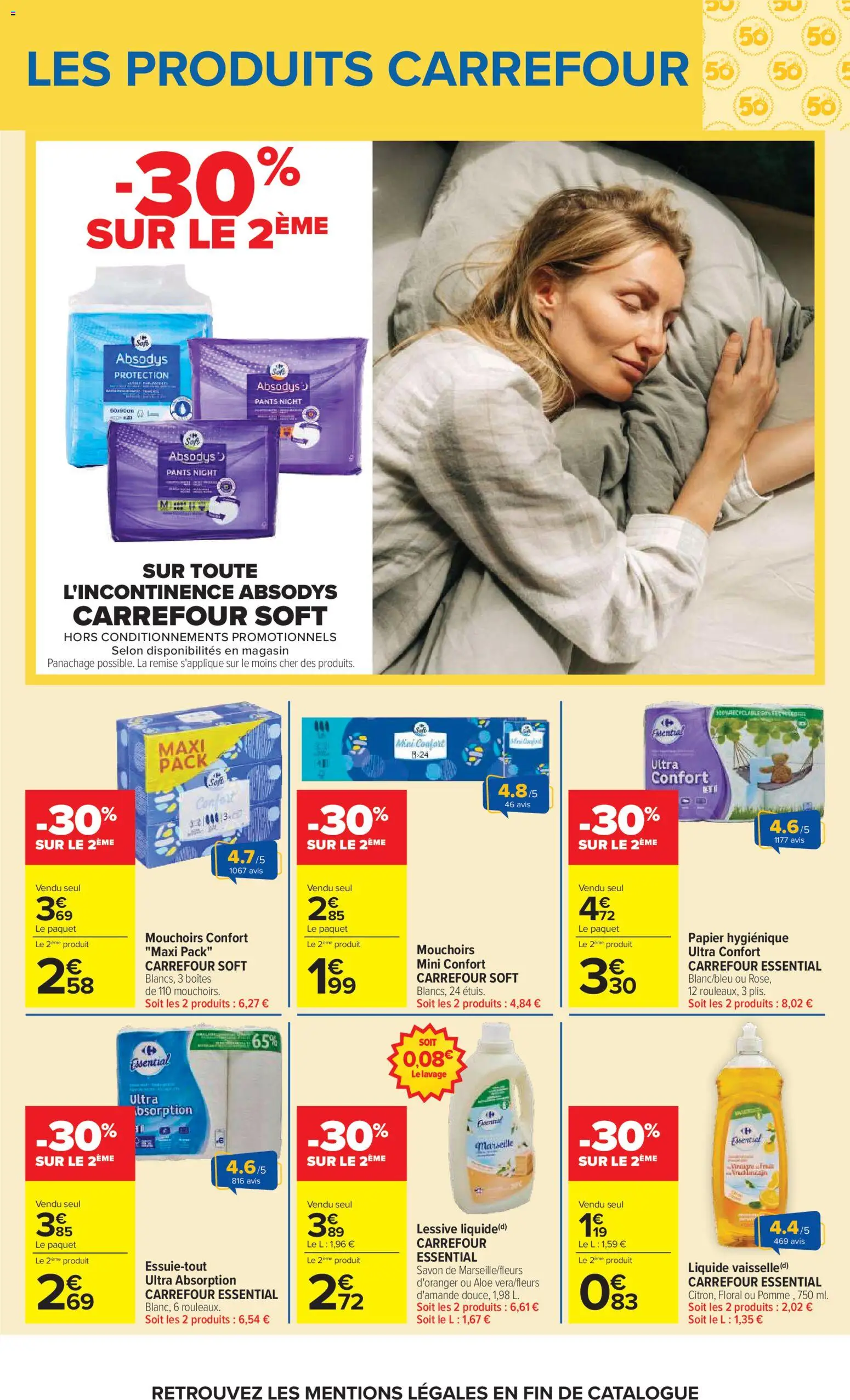 {H1} | Page: 68 | Produits: Savon, Mouchoirs, Lessive