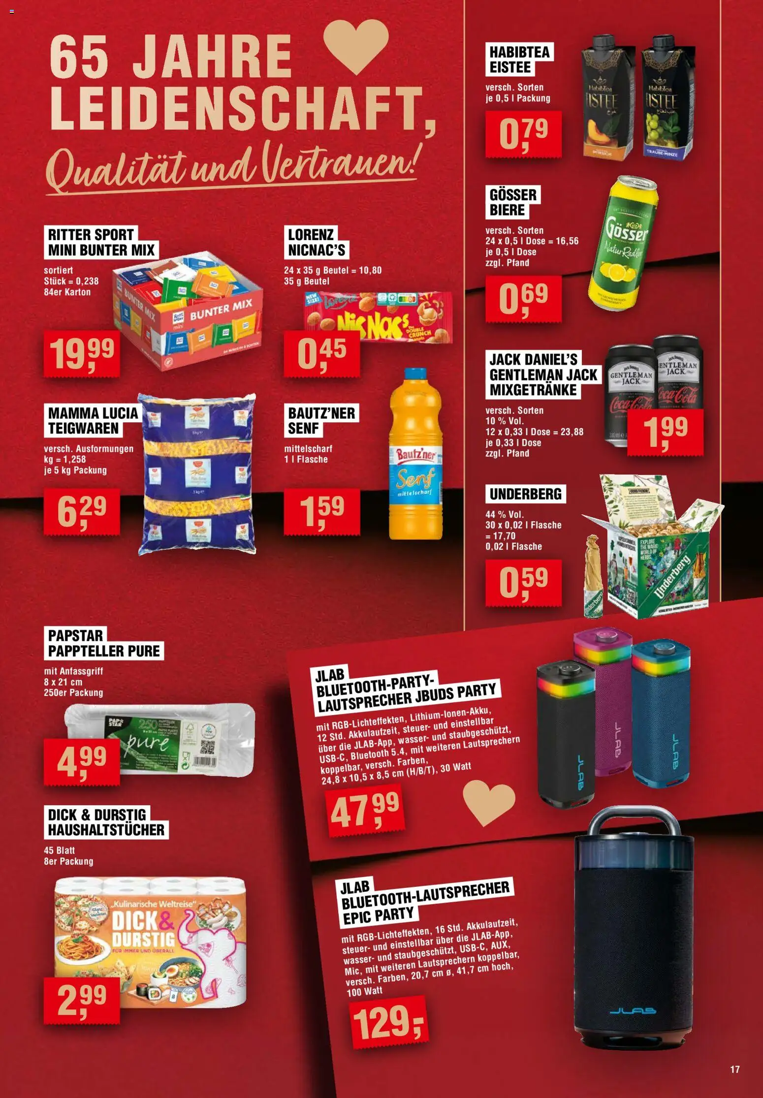 Handelshof Prospekt – gültig ab 12.11.2026 | Seite: 17 | Produkte: Cola, Jack Daniel's, Wasser, Underberg